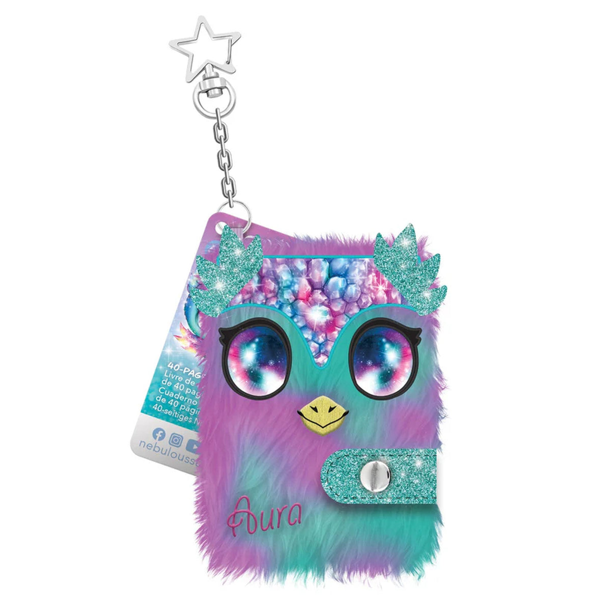 Nebulous Stars Fuzzy Mini Notebook Assorted Styles