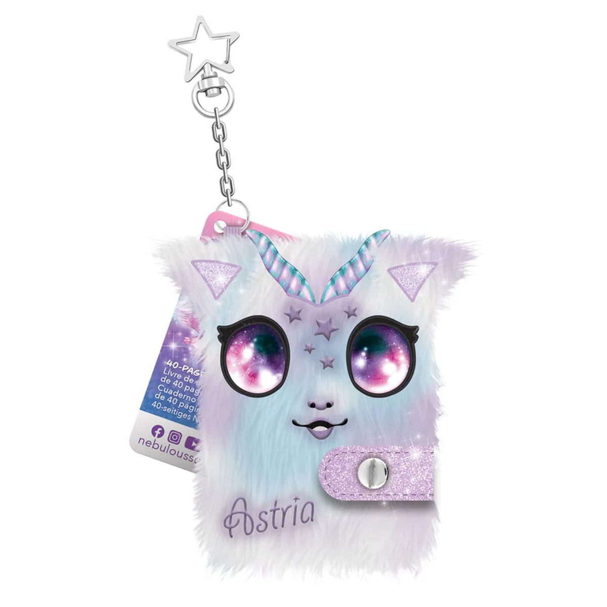 Nebulous Stars Fuzzy Mini Notebook Assorted Styles
