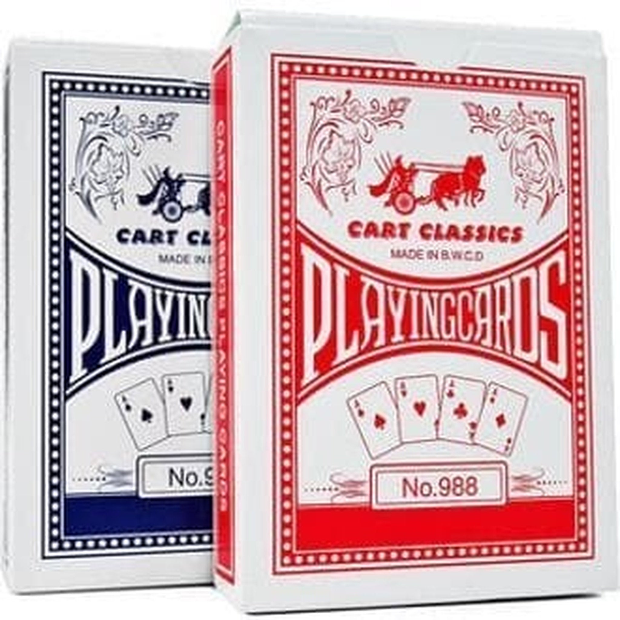 Cart Classics Coated Playing Cards - 2 Deck Set