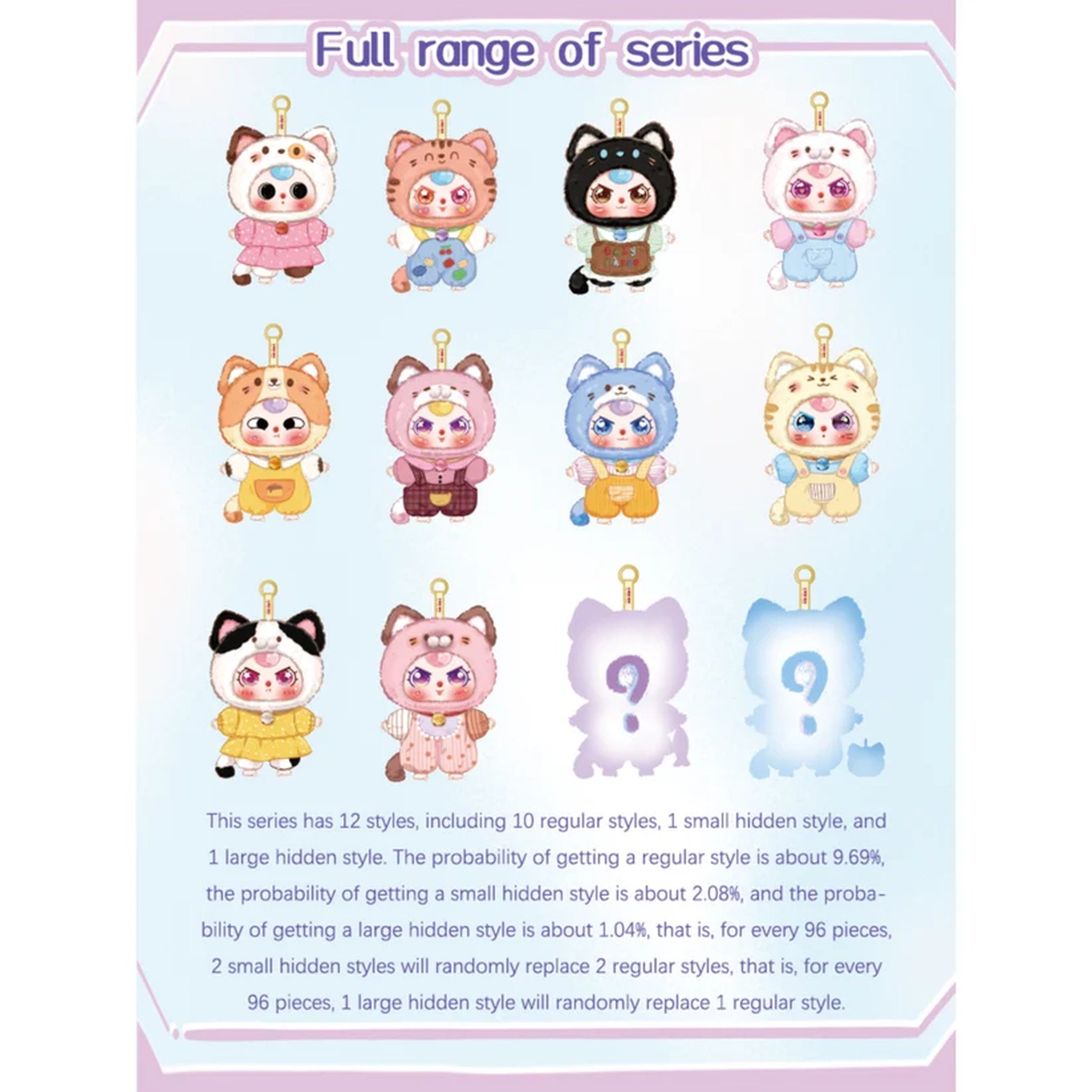 Baby Three - Cat Wardrobe Plush Blind Box