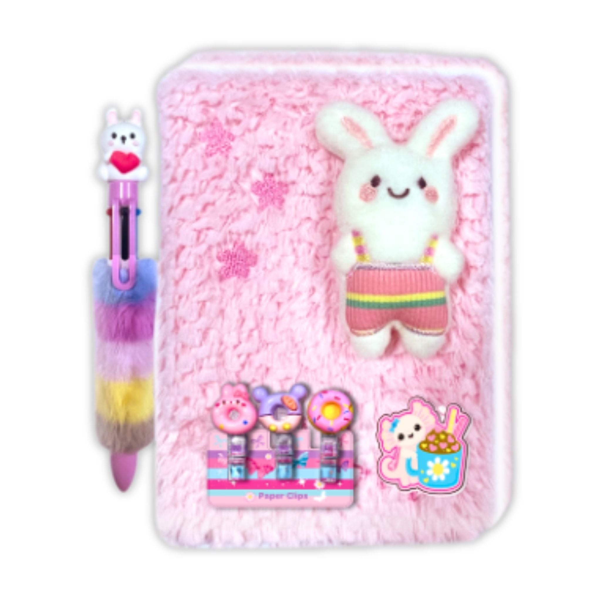 Fuzzy Bunny Stationery Set