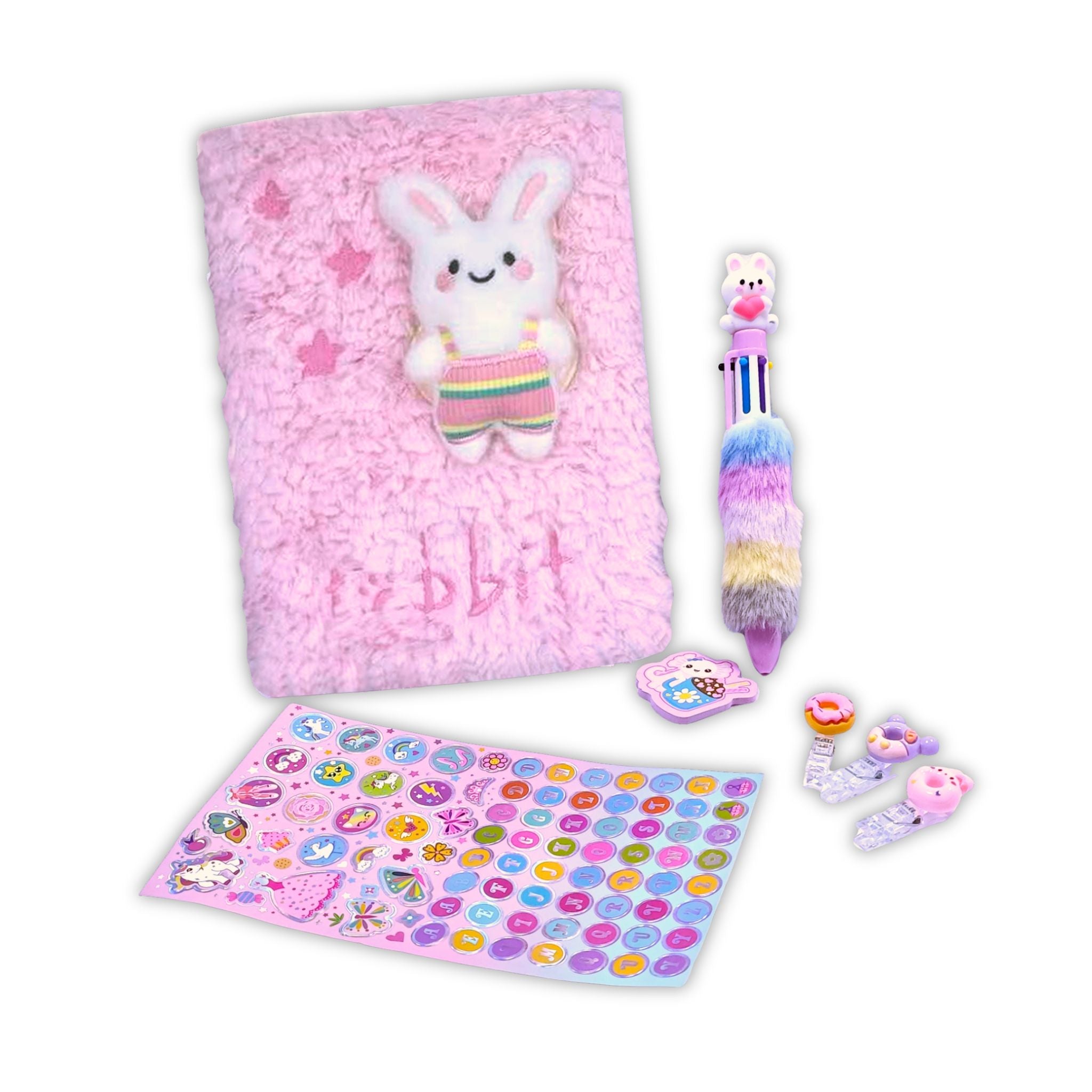 Fuzzy Bunny Stationery Set