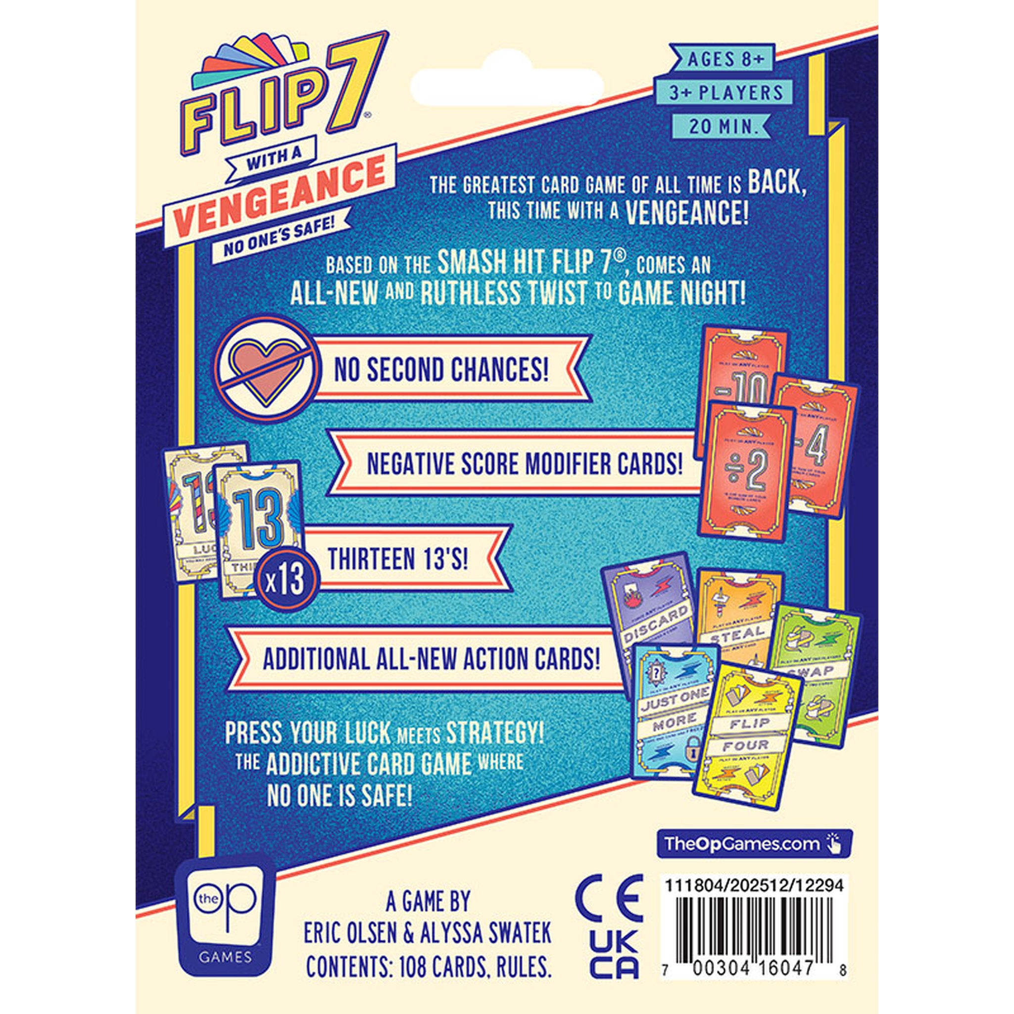 Flip 7 With A Vengeance Edition Card Game