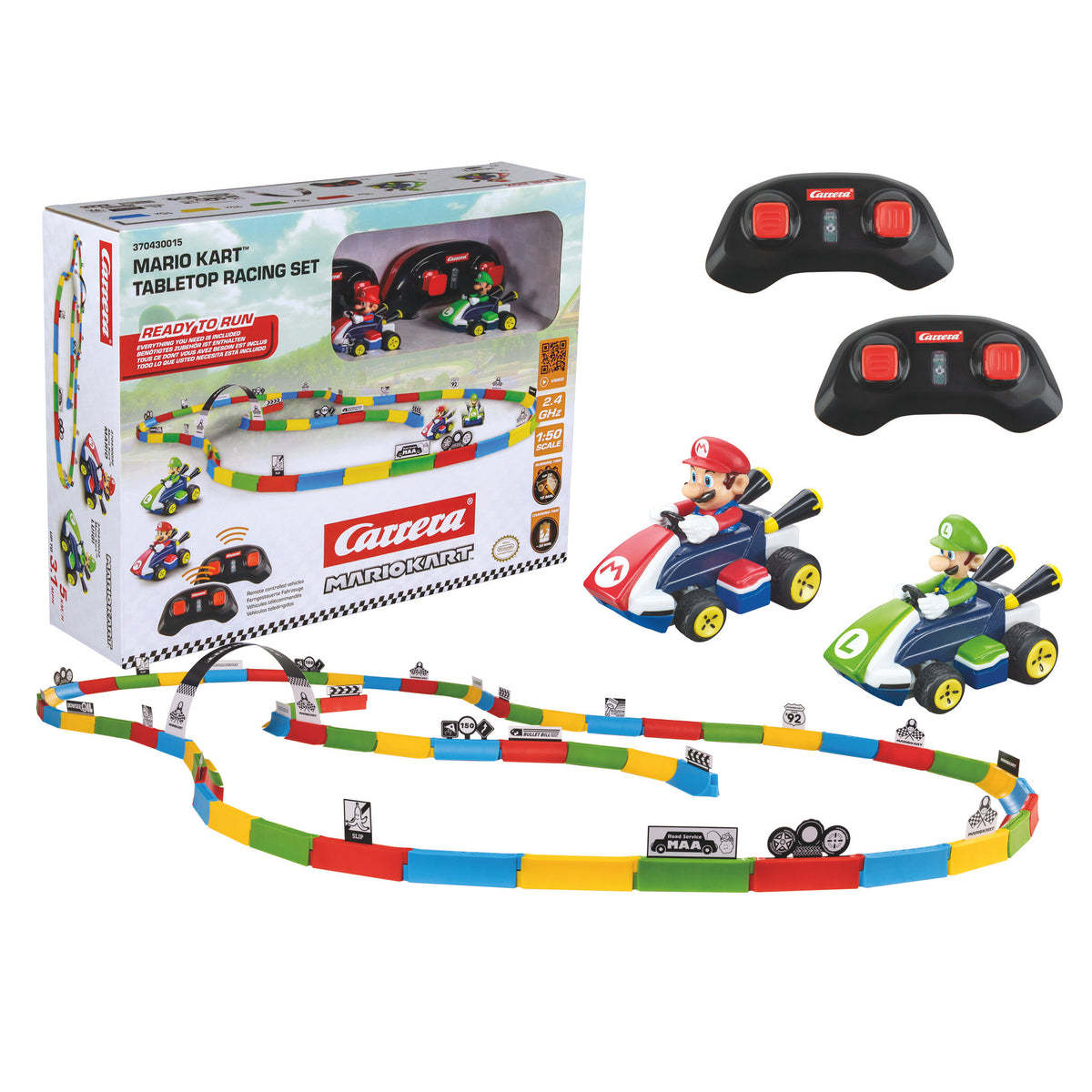 Carrera RC Nintendo Mario Kart Racing Set - Mario & Luigi
