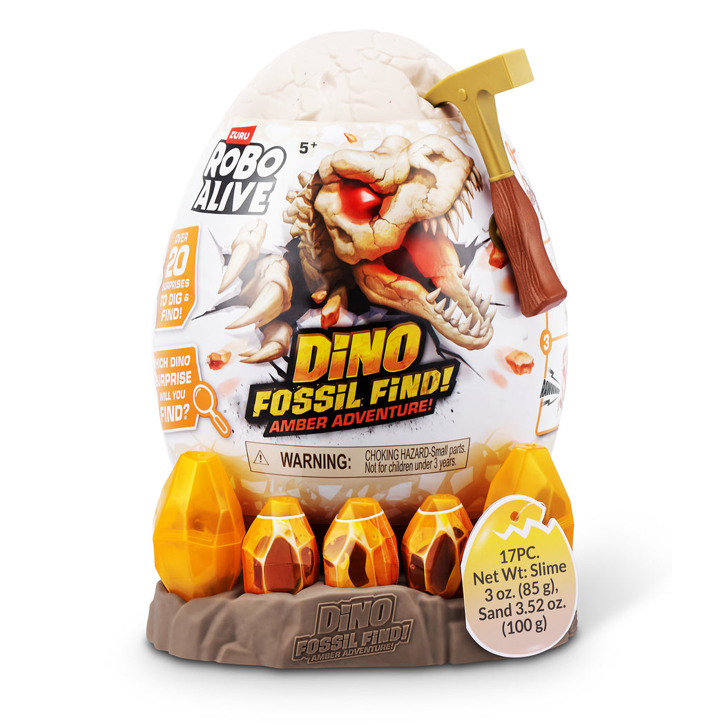 ZURU Robo Alive Light-Up Dino Fossil Amber Adventure - 1