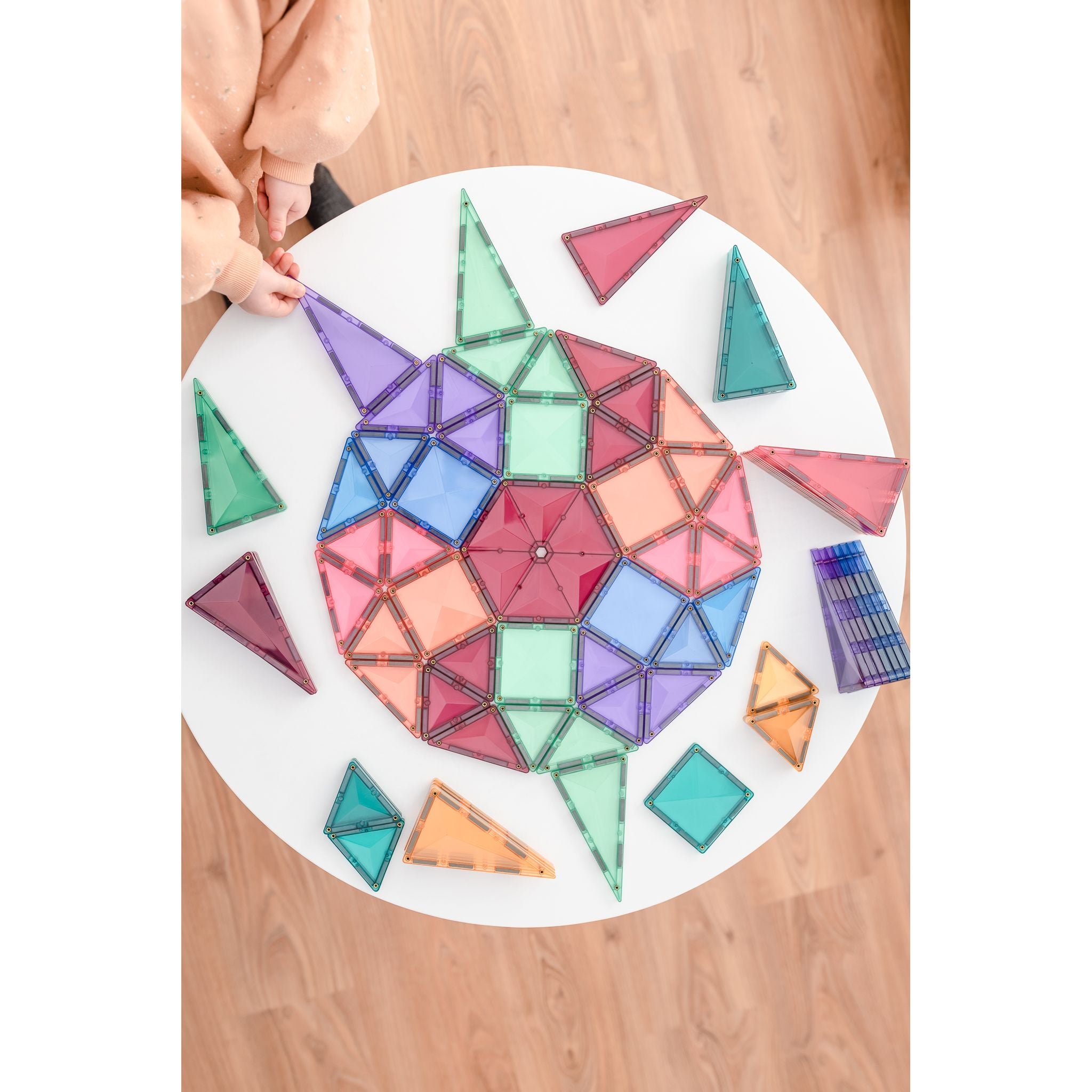 CONNETIX Magnetic Tiles 202 Piece - Pastel Mega Pack