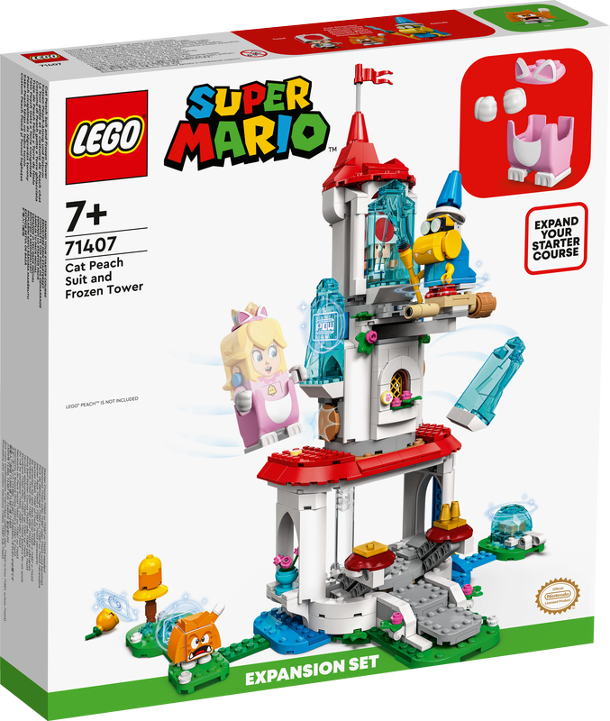 LEGO 71407 Super Mario Cat Peach Suit And Frozen Tower Expansion Set