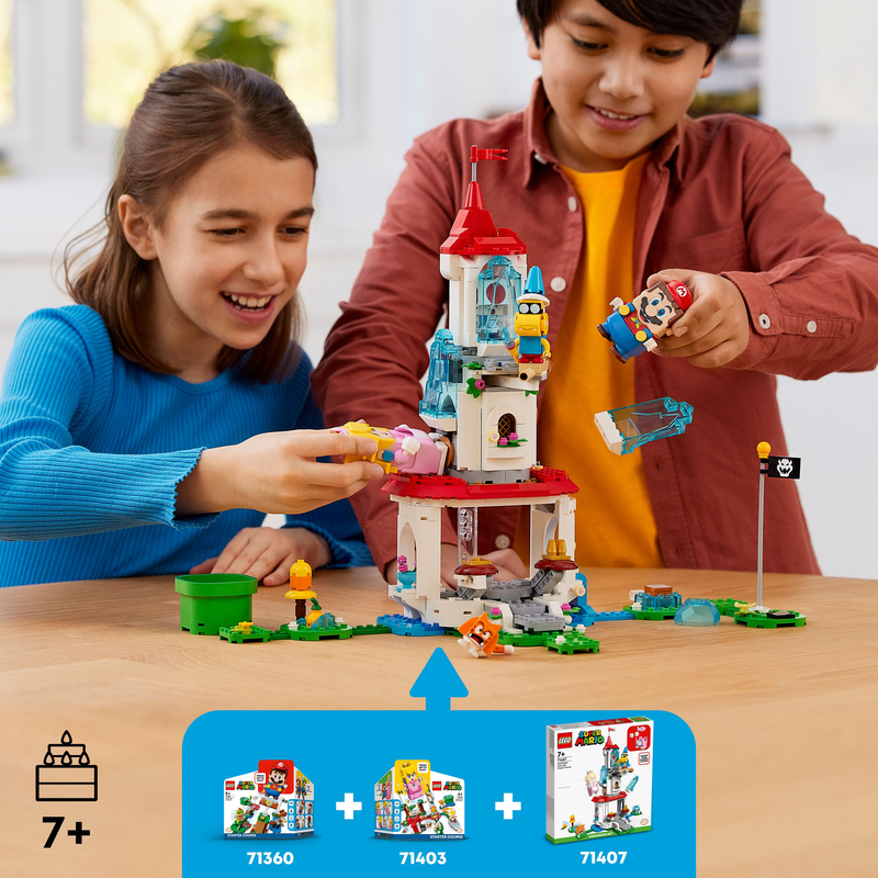 LEGO 71407 Super Mario Cat Peach Suit And Frozen Tower Expansion Set