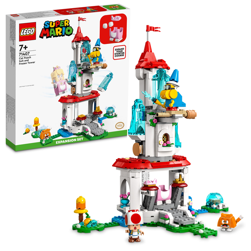 LEGO 71407 Super Mario Cat Peach Suit And Frozen Tower Expansion Set
