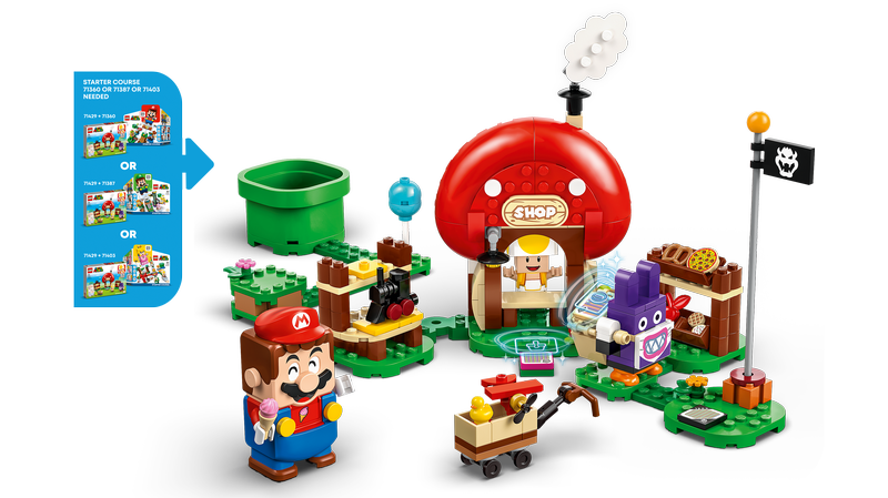 LEGO 71429 Super Mario Nabbit At Toad's Shop Expansion Set