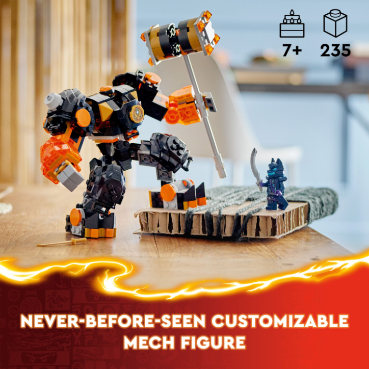 LEGO 71806 NINJAGO Cole's Elemental Earth Mech