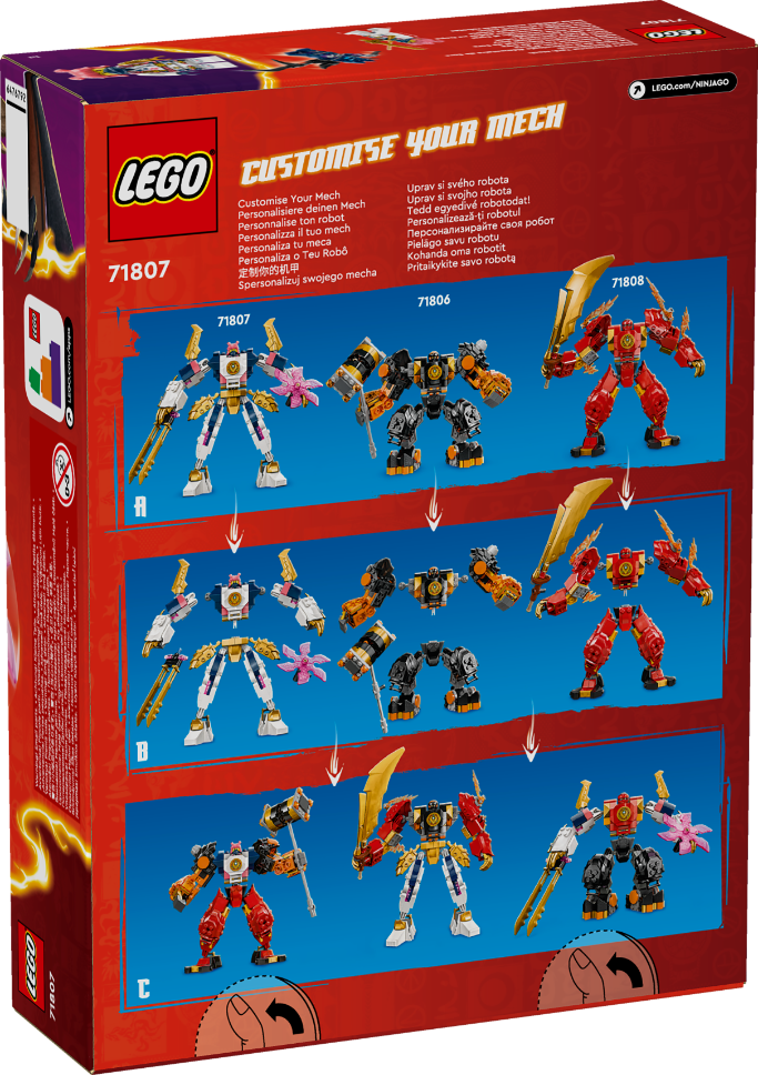 LEGO 71807 NINJAGO Sora's Elemental Tech Mech