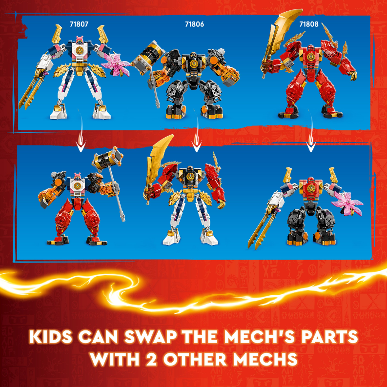 LEGO 71807 NINJAGO Sora's Elemental Tech Mech