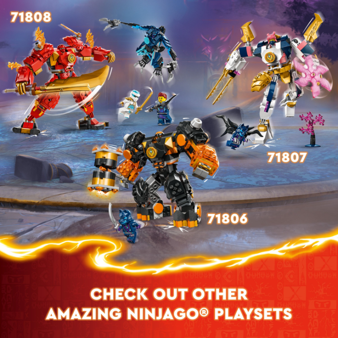 LEGO 71807 NINJAGO Sora's Elemental Tech Mech