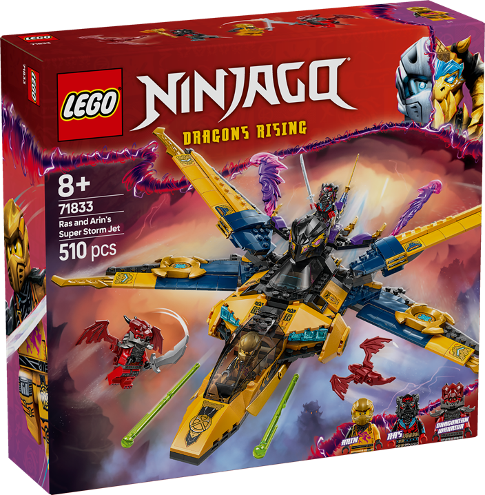 LEGO 71833 NINJAGO Ras And Arin's Super Storm Jet