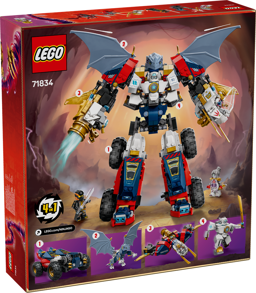LEGO 71834 NINJAGO Zane's Ultra Combiner Mech