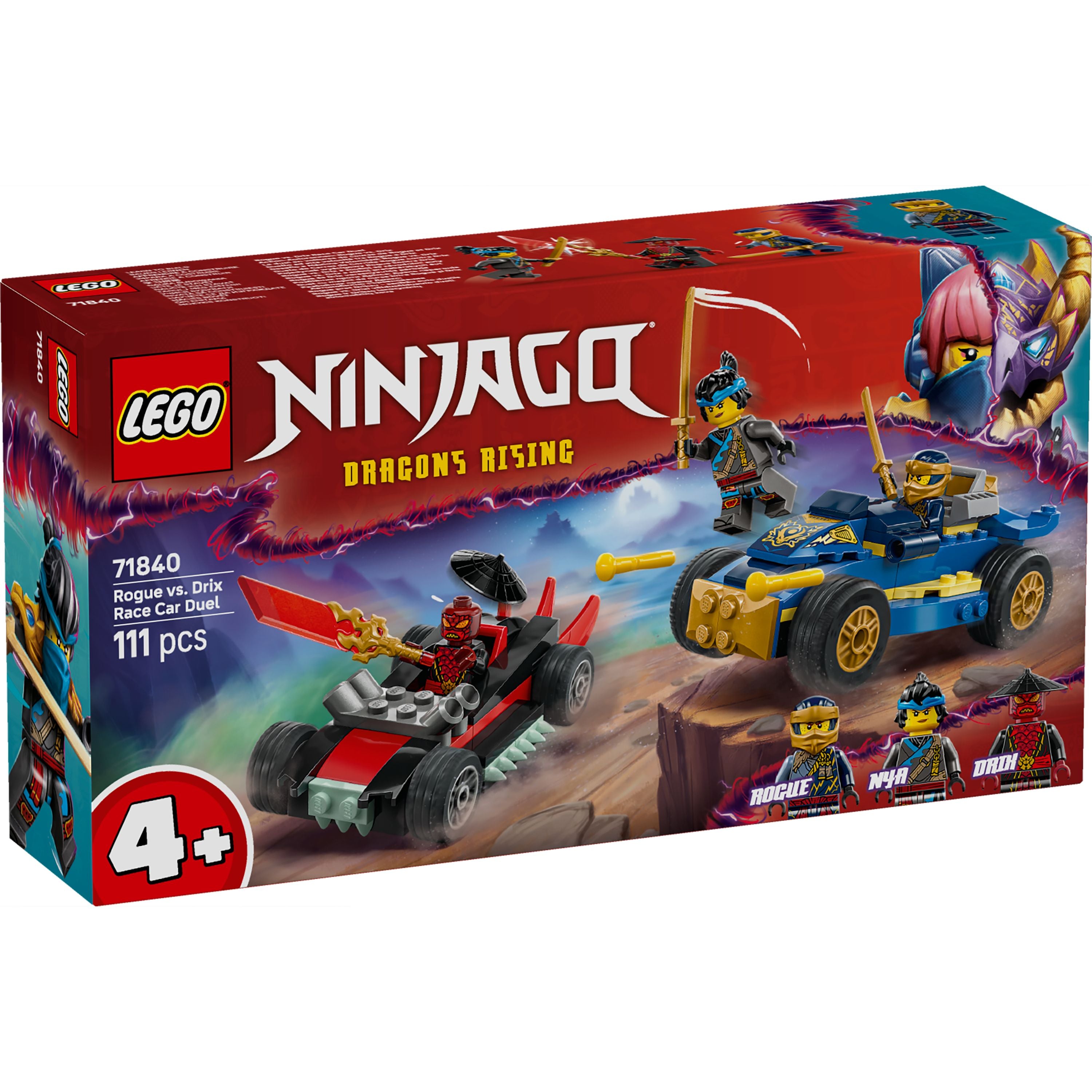 LEGO 71840 NINJAGO Rogue vs. Drix Race Car Duel
