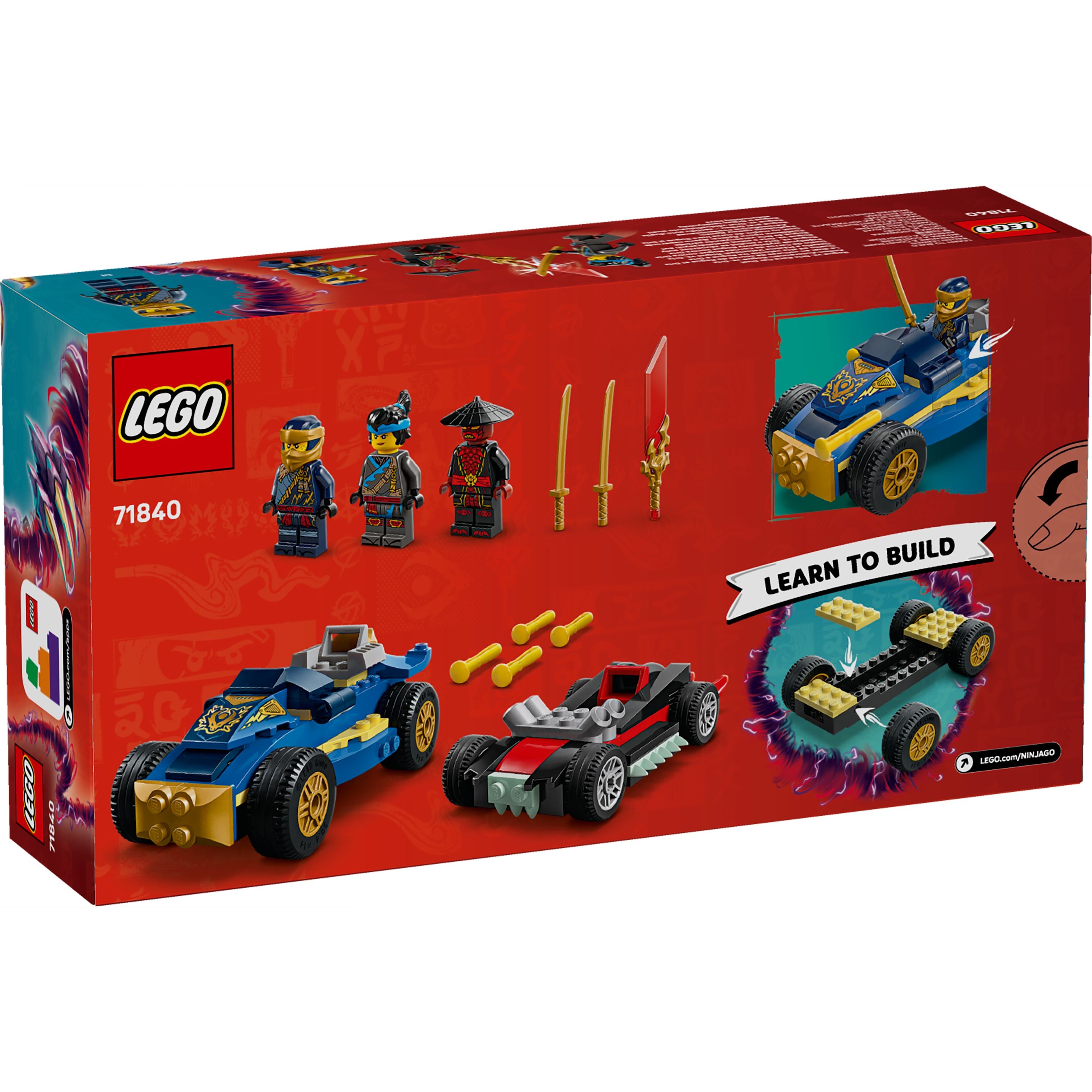 LEGO 71840 NINJAGO Rogue vs. Drix Race Car Duel