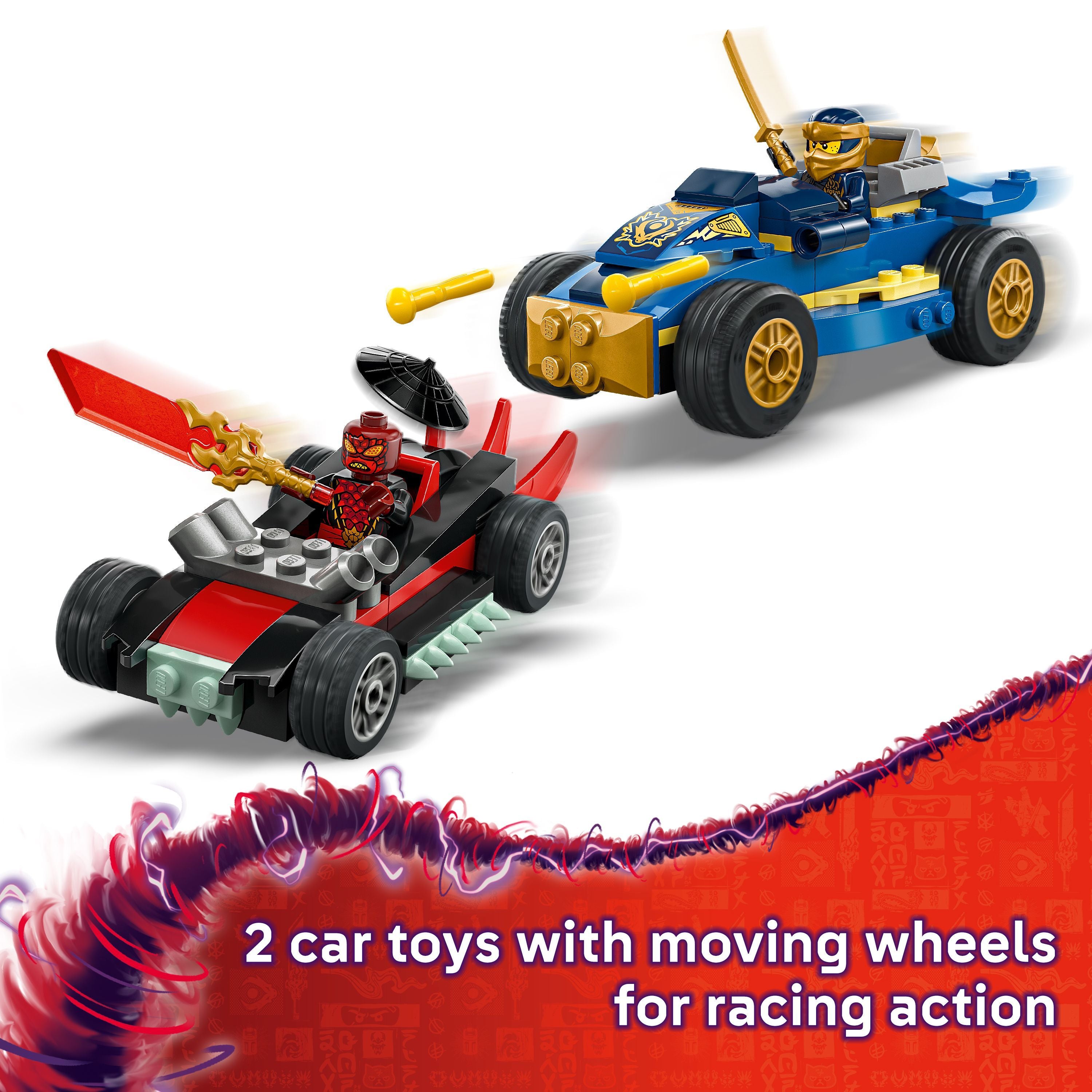 LEGO 71840 NINJAGO Rogue vs. Drix Race Car Duel