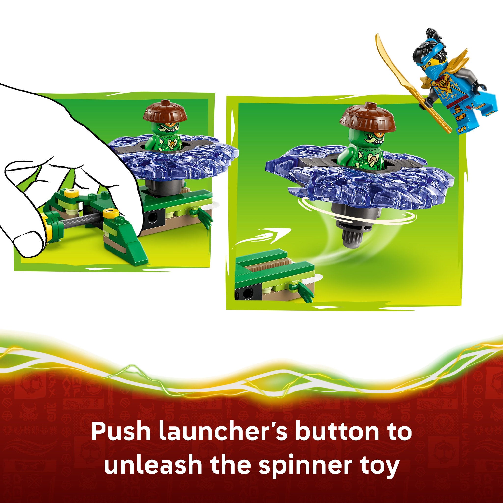 LEGO 71849 NINJAGO Nya vs. Mutation Monster Spinner