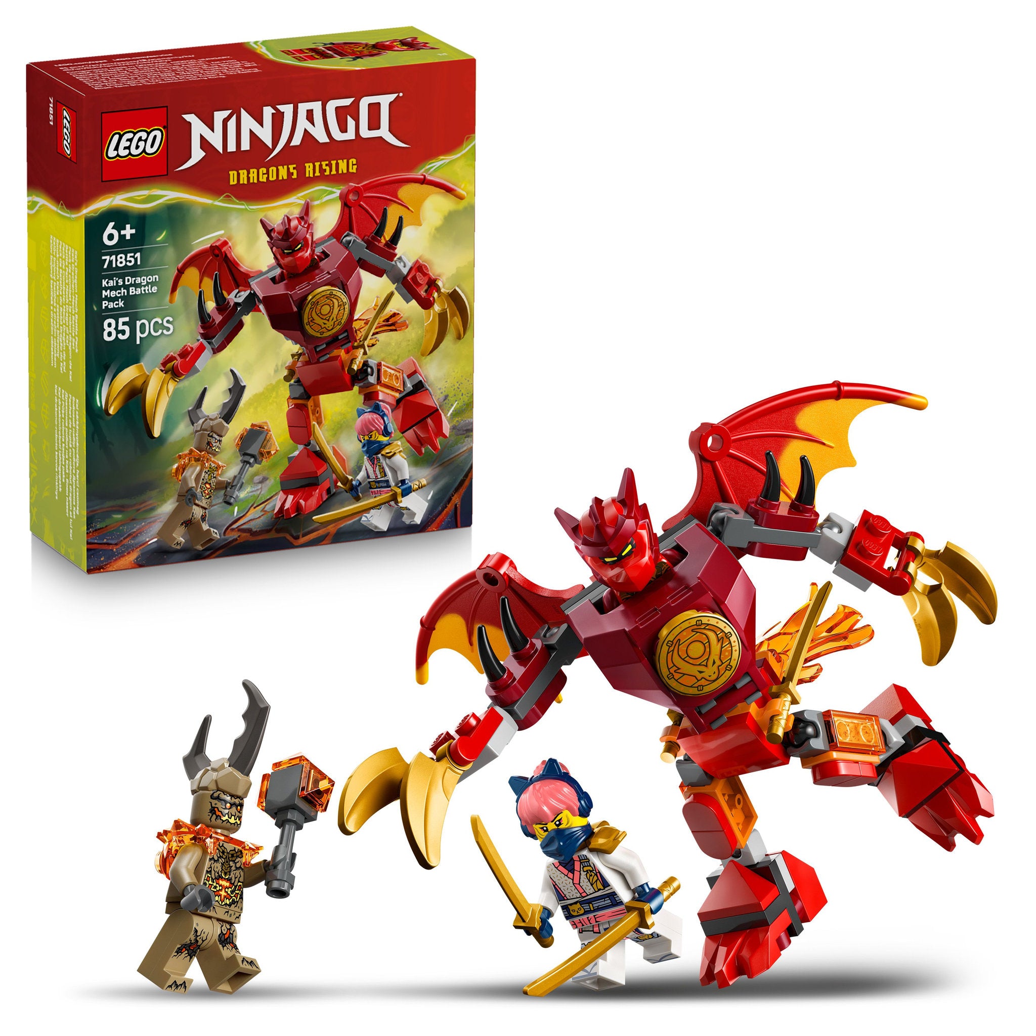 LEGO 71851 NINJAGO Kai’s Dragon Mech Battle Pack