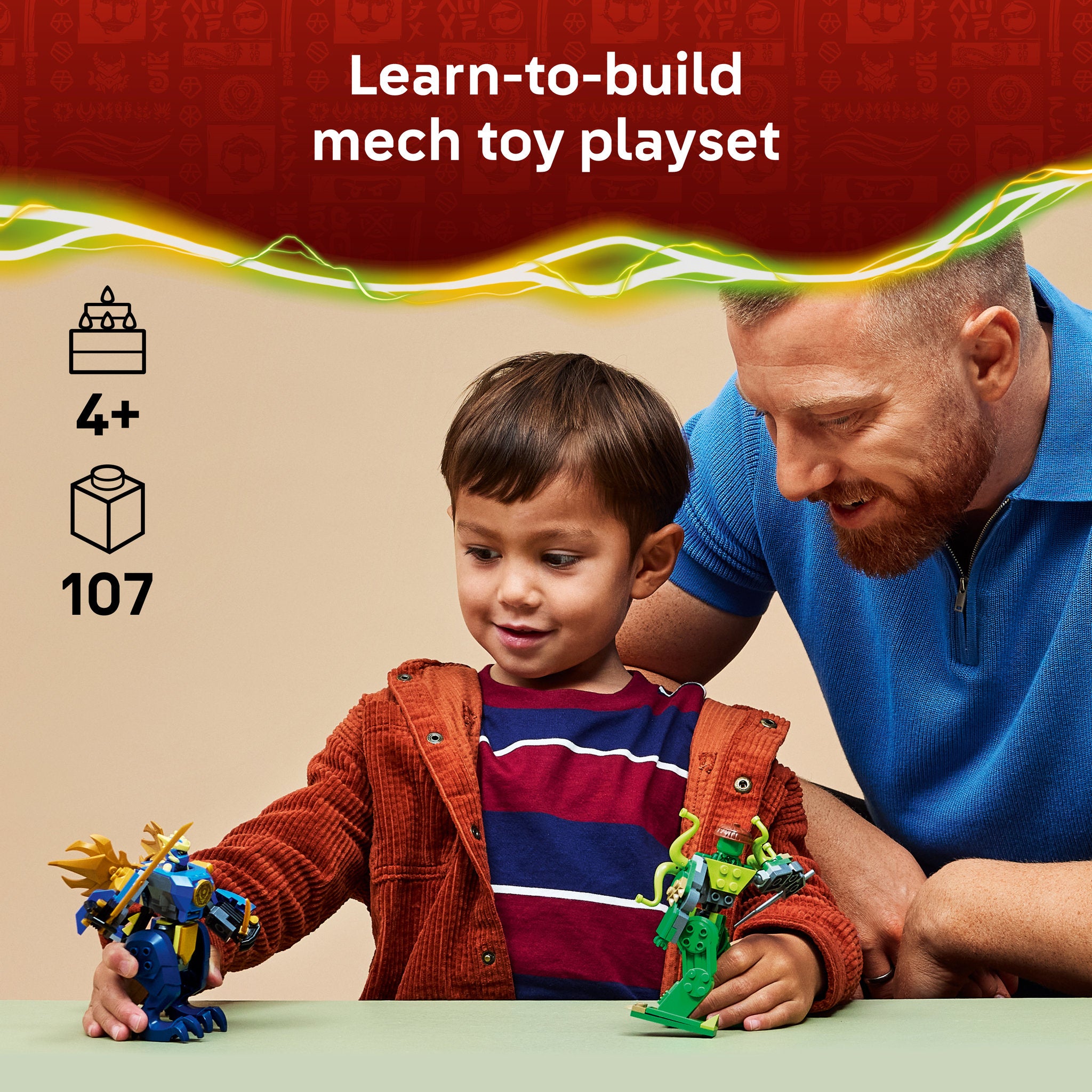 LEGO 71853 NINJAGO Jay's Dragon Mech Fight