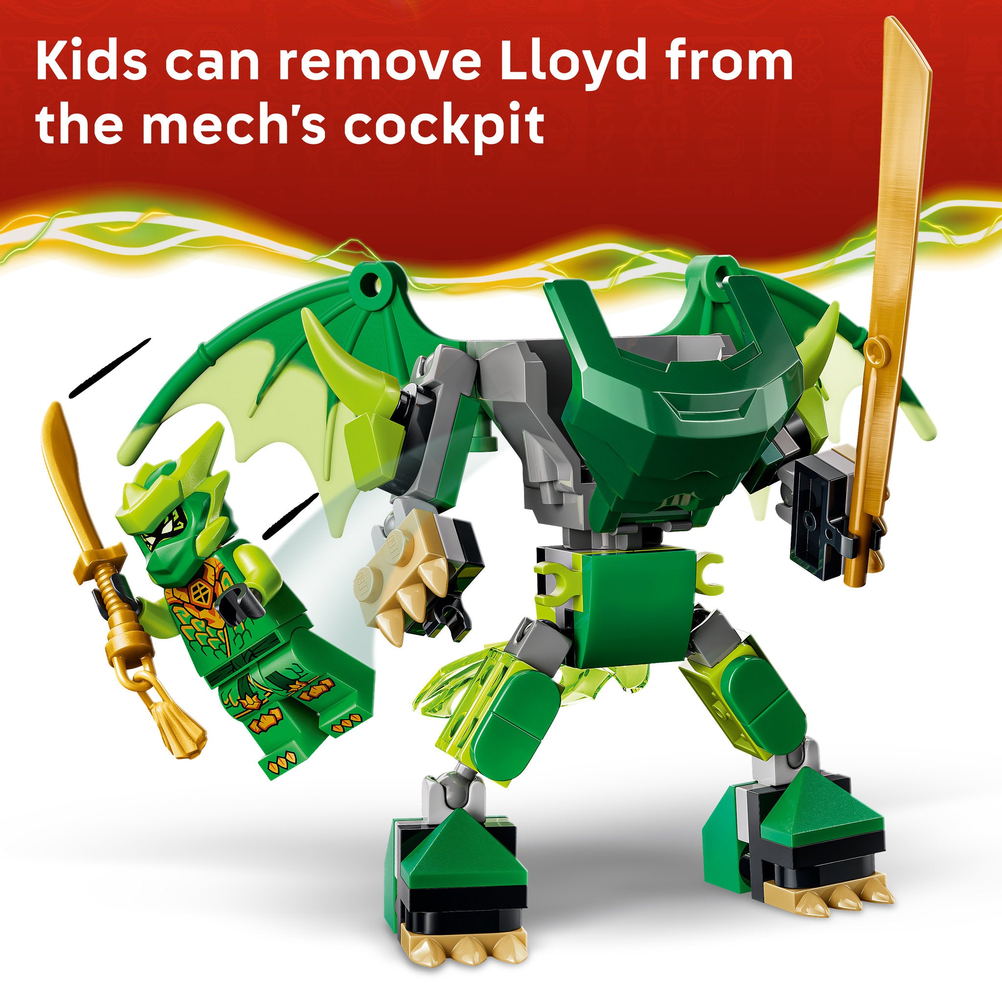 LEGO 71862 NINJAGO Lloyd's Dragon Mech Battle Pack