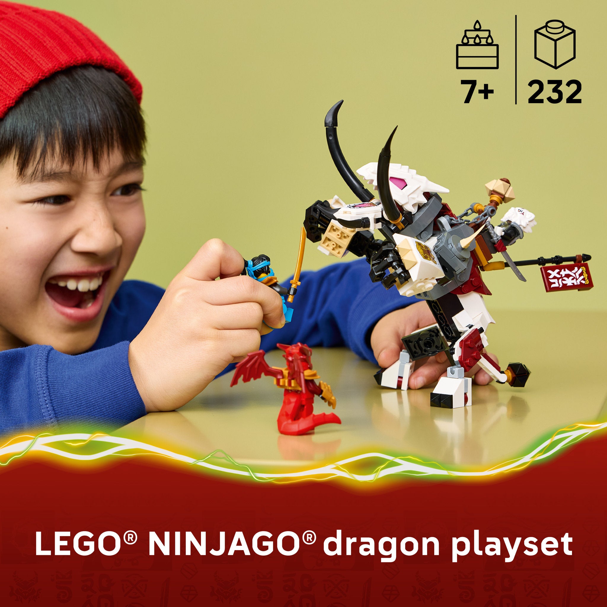 LEGO 71863 NINJAGO Zilvar and Grimtak The Dragon Beast