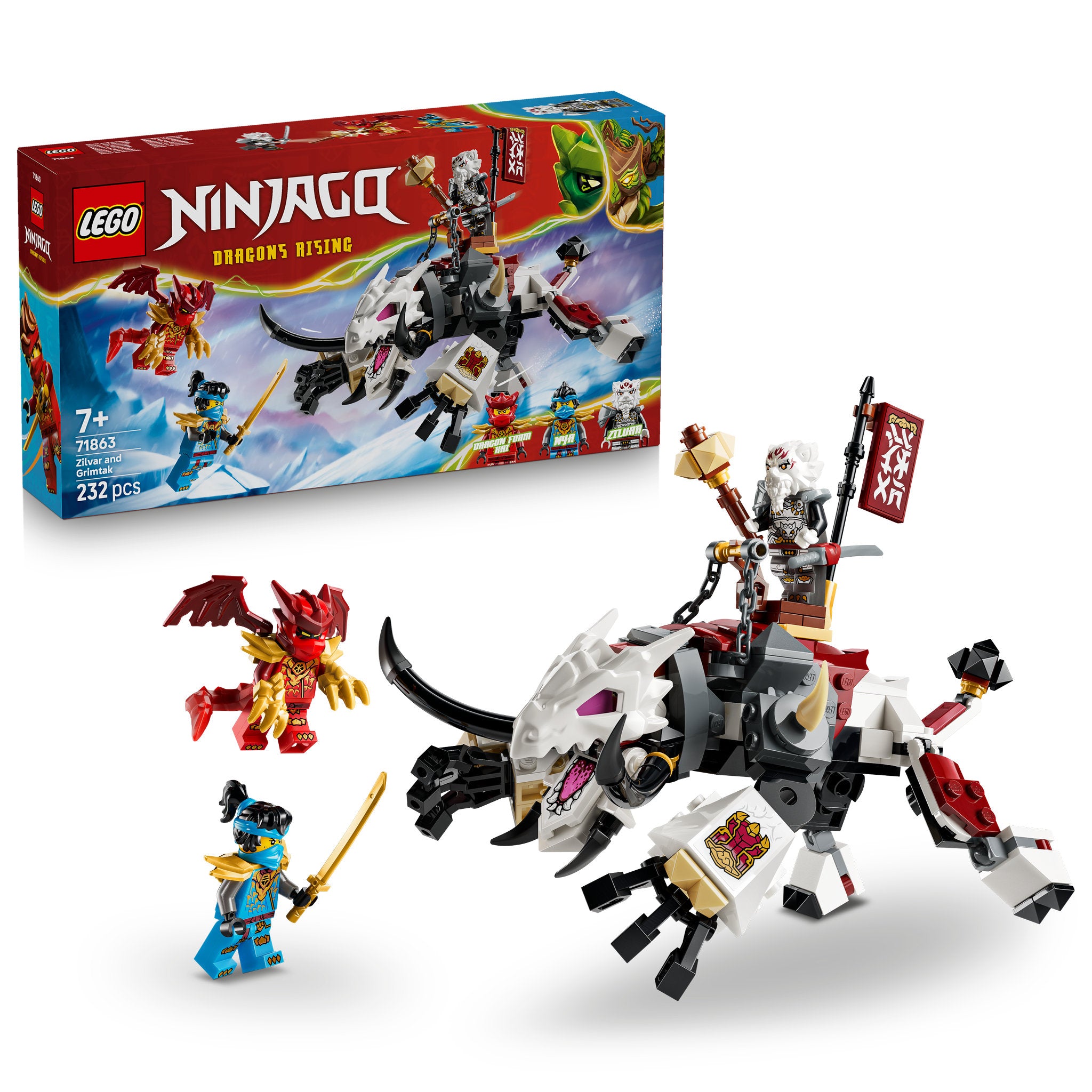LEGO 71863 NINJAGO Zilvar and Grimtak The Dragon Beast