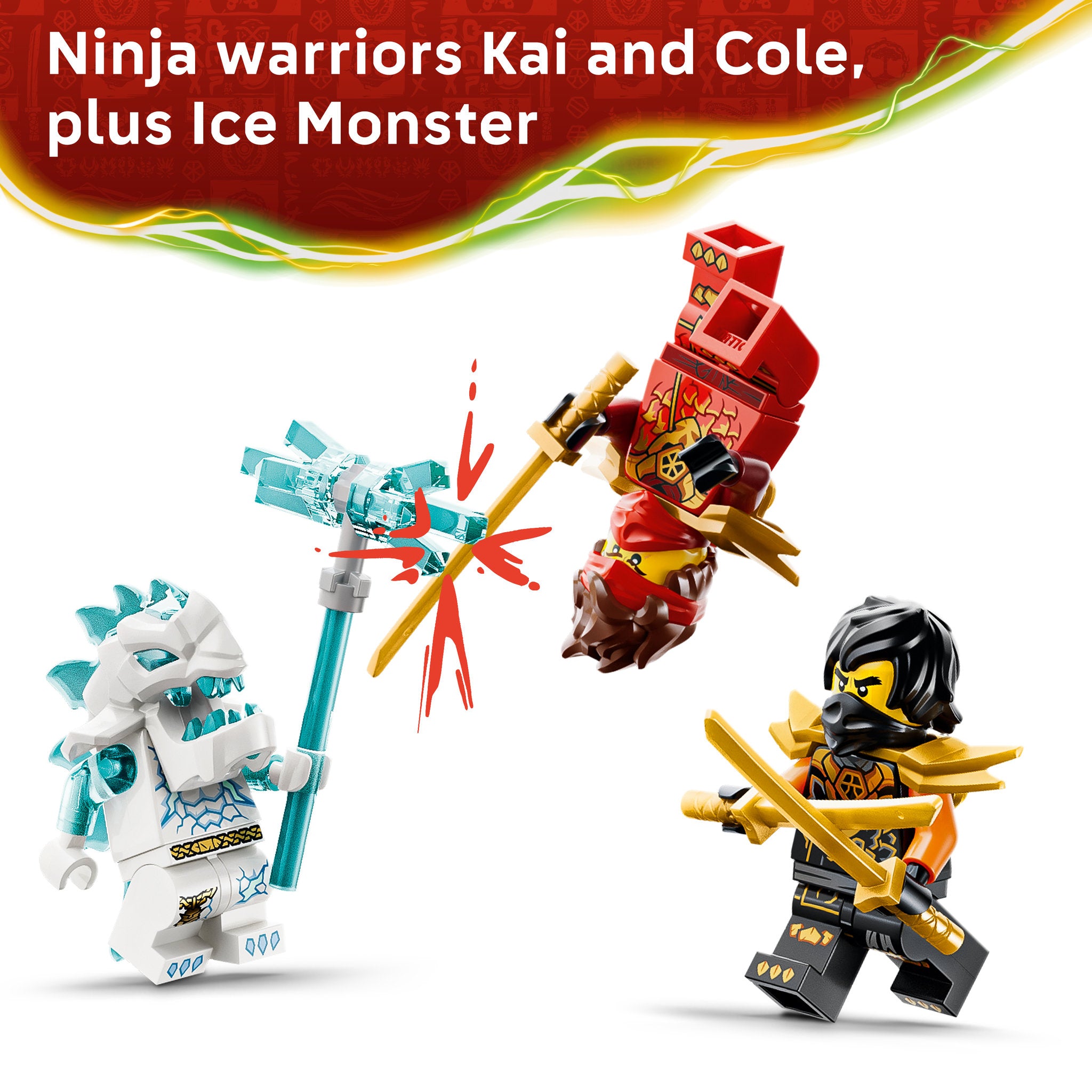 LEGO 71864 NINJAGO Kai and Cole's Combiner Vehicles