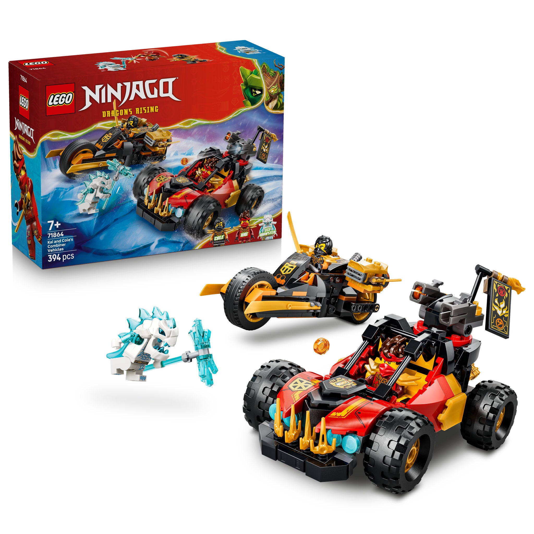 LEGO 71864 NINJAGO Kai and Cole's Combiner Vehicles