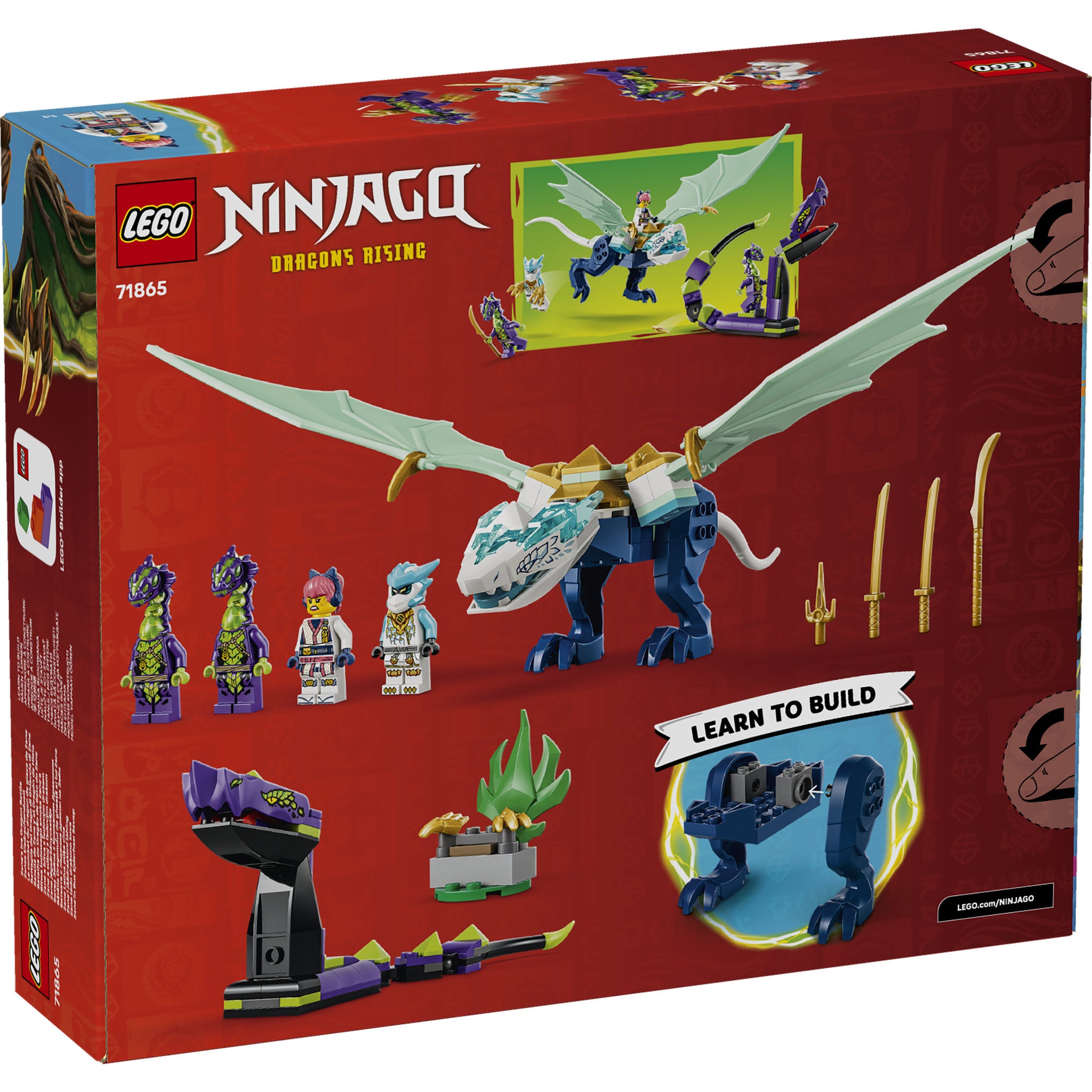 LEGO 71865 NINJAGO Zane's Ice Dragon Battle