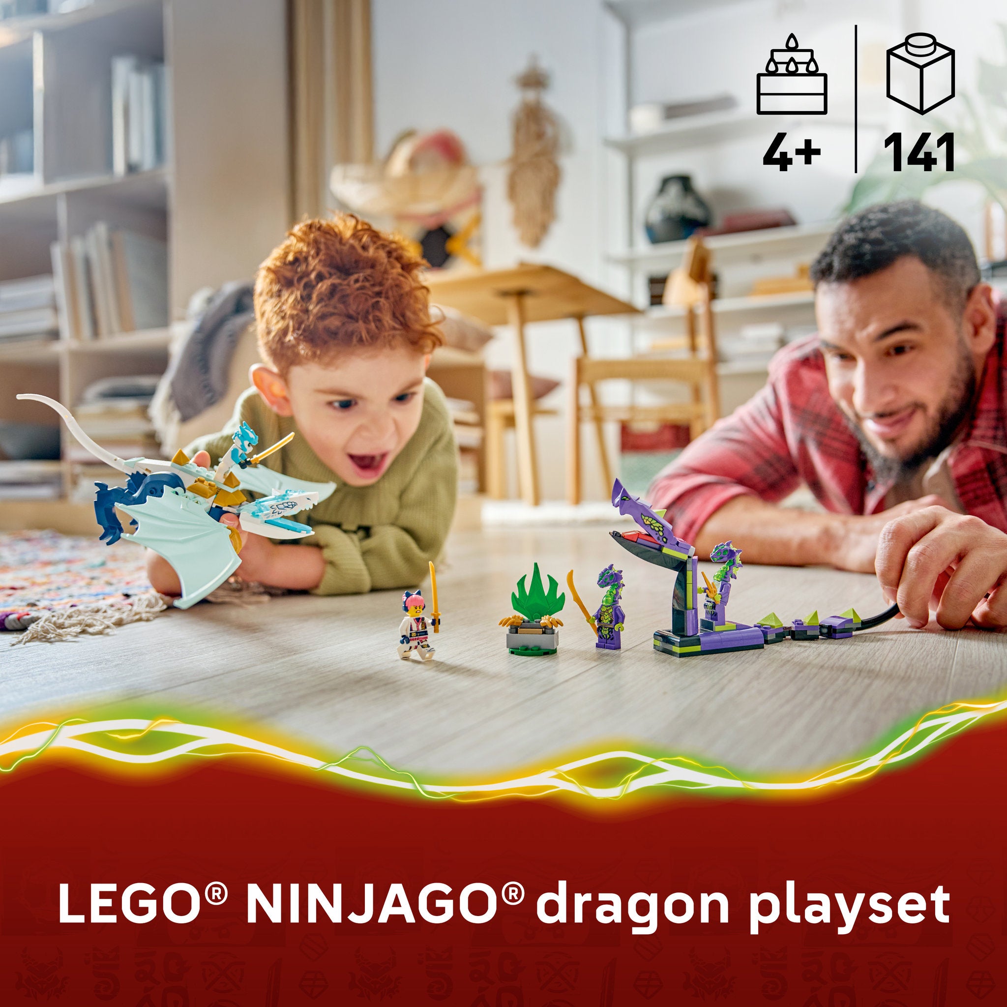 LEGO 71865 NINJAGO Zane's Ice Dragon Battle