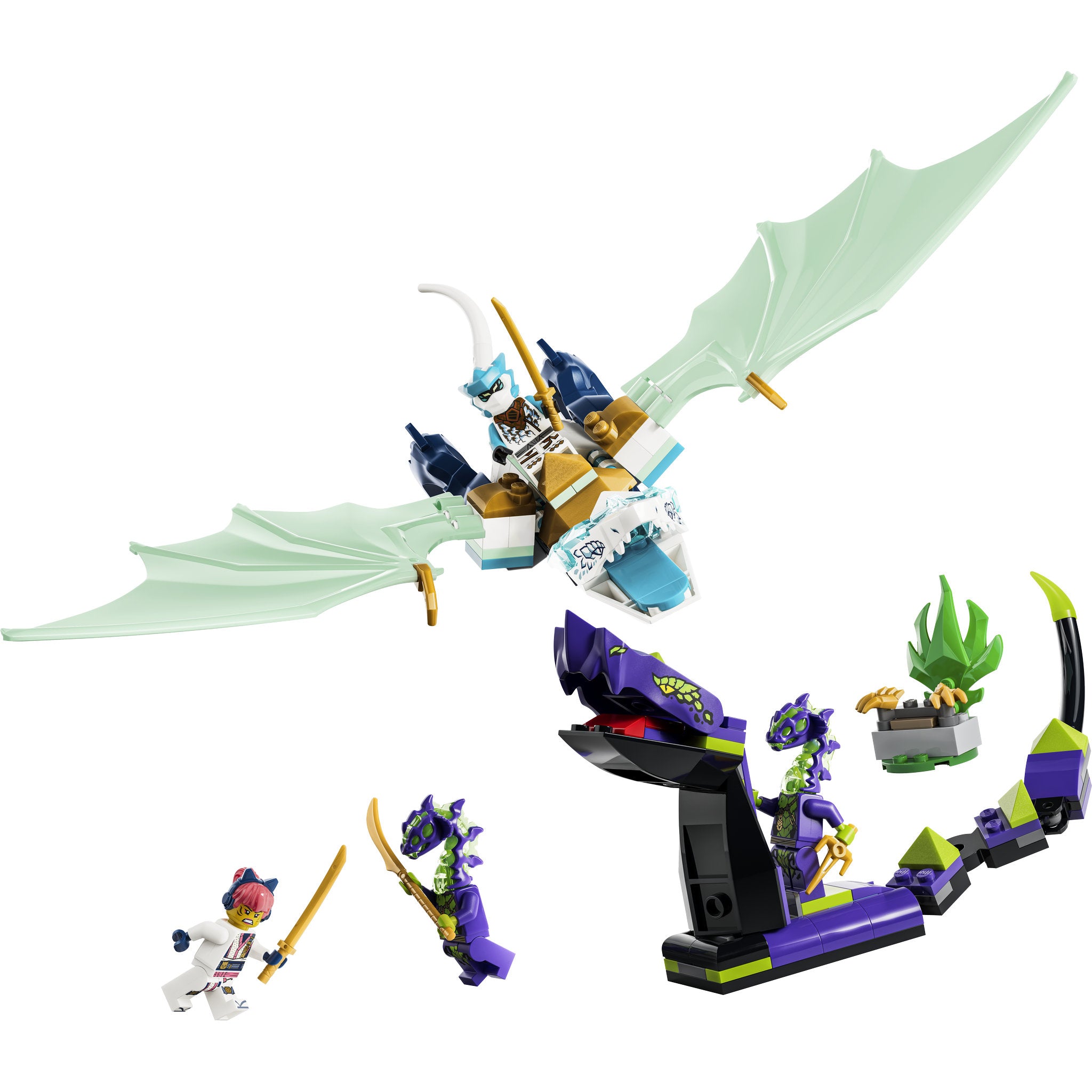LEGO 71865 NINJAGO Zane's Ice Dragon Battle