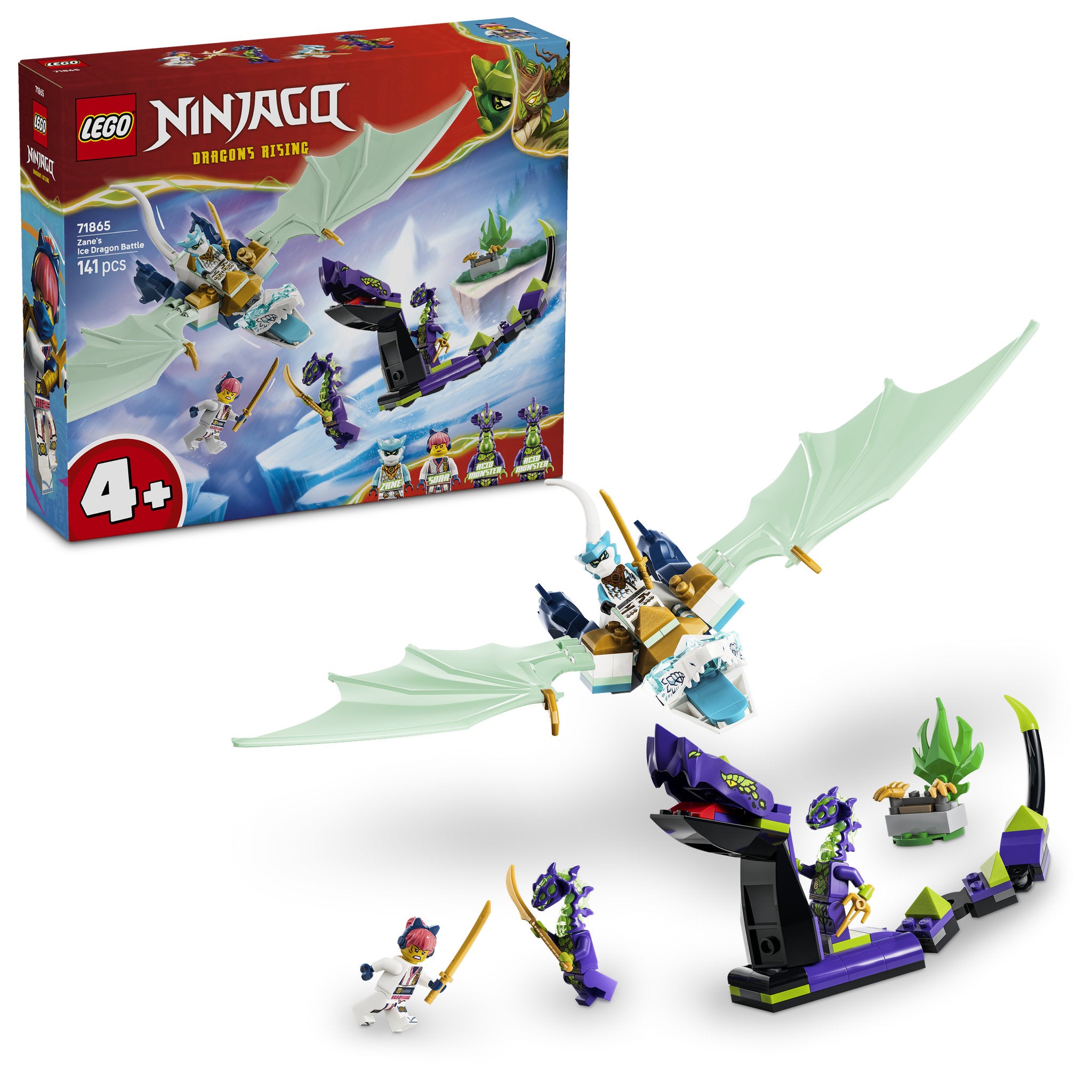 LEGO 71865 NINJAGO Zane's Ice Dragon Battle