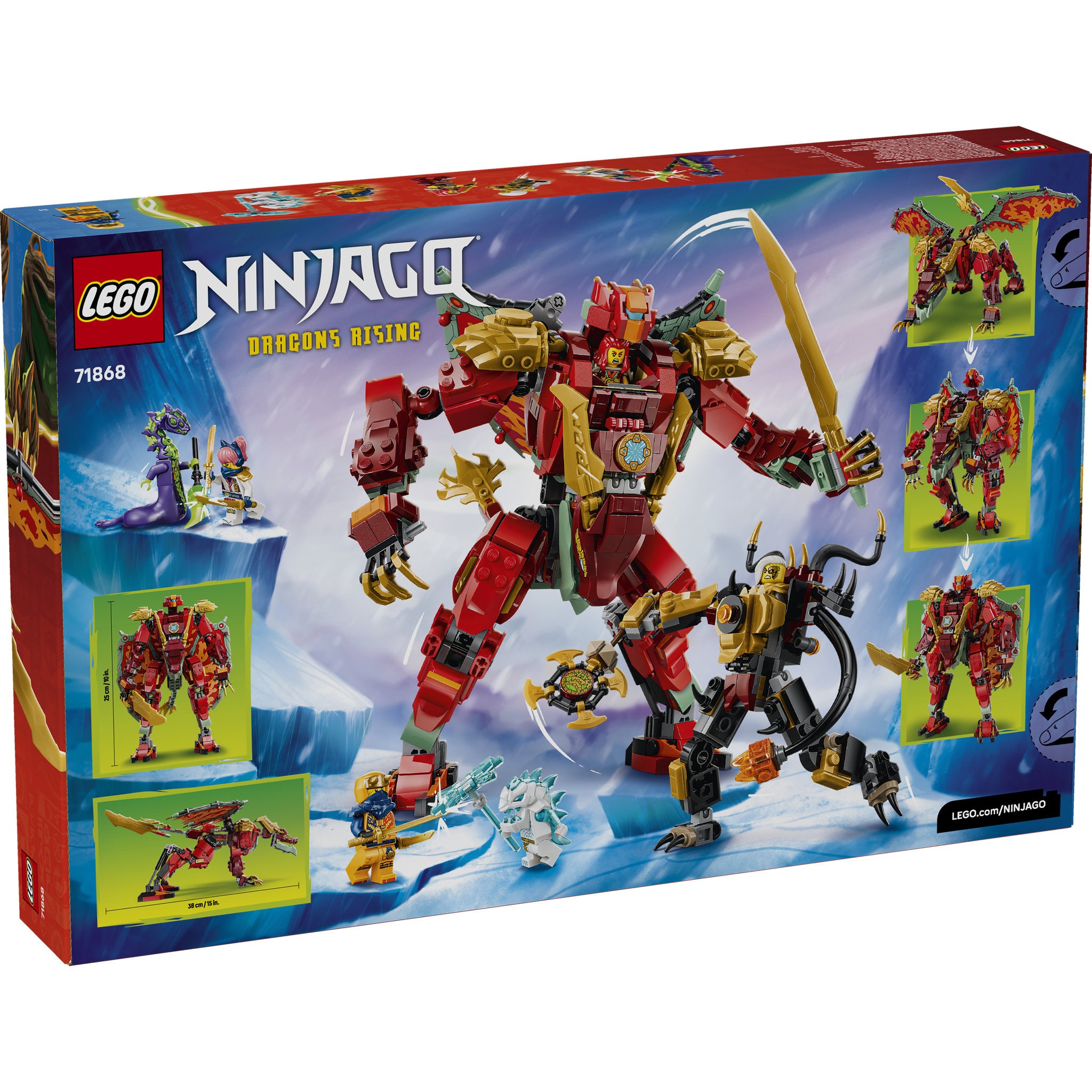 LEGO 71868 NINJAGO Wyldfyre's Transforming Dragon Mech