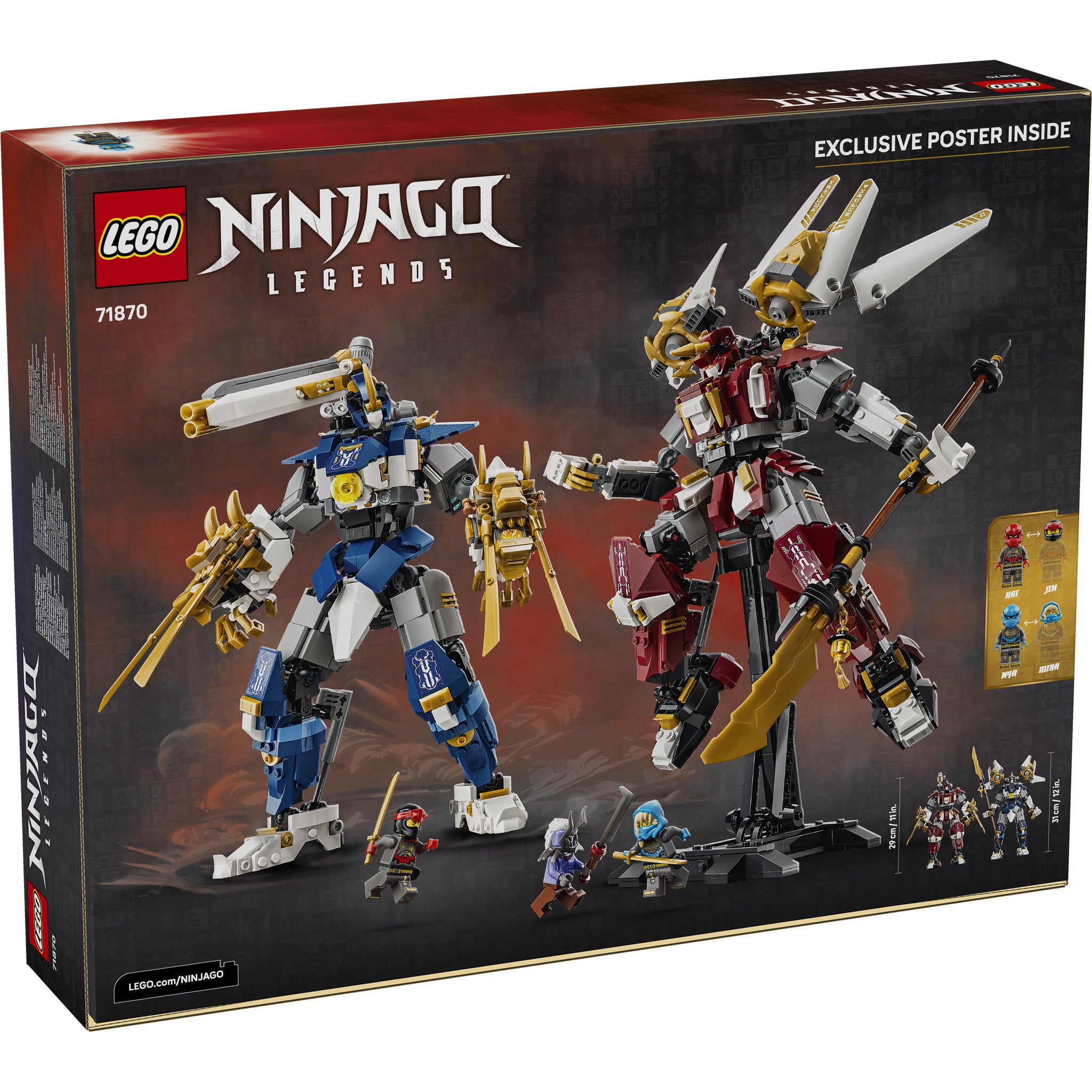 LEGO 71870 NINJAGO The Twin Titan Mechs