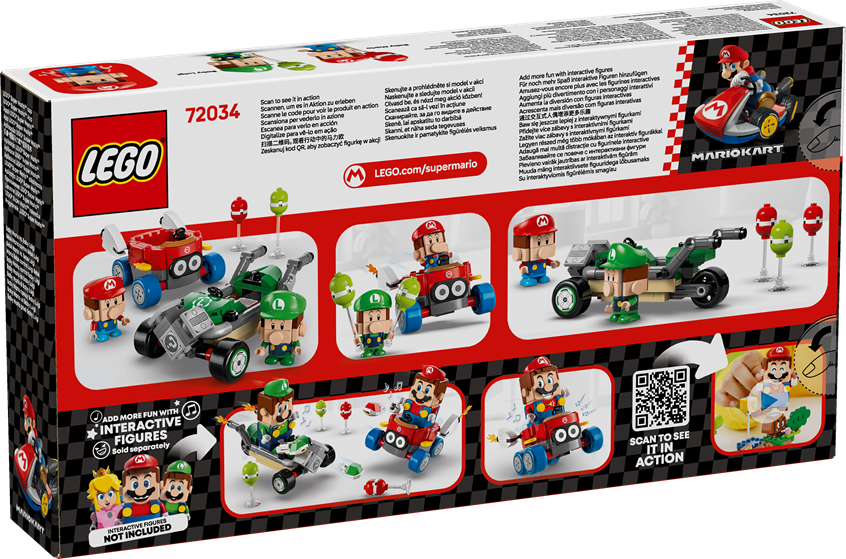LEGO 72034 Super Mario Mario Kart – Baby Mario vs. Baby Luigi