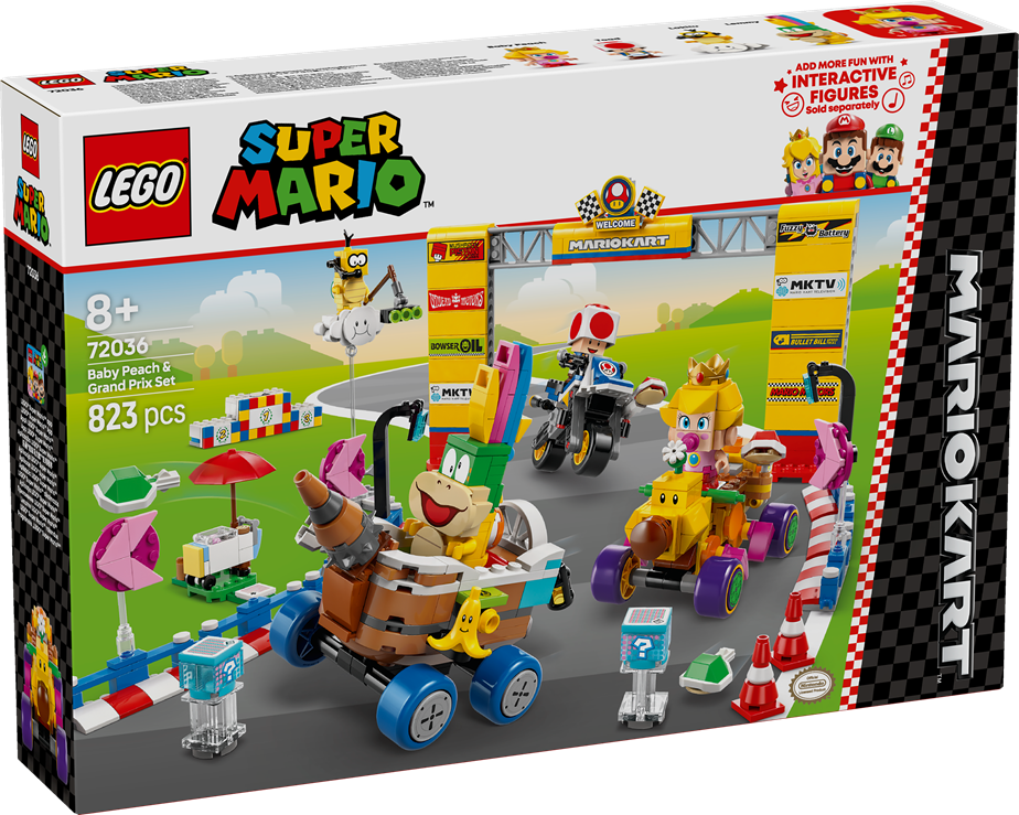 LEGO 72036 Super Mario Mario Kart – Baby Peach & Grand Prix Set