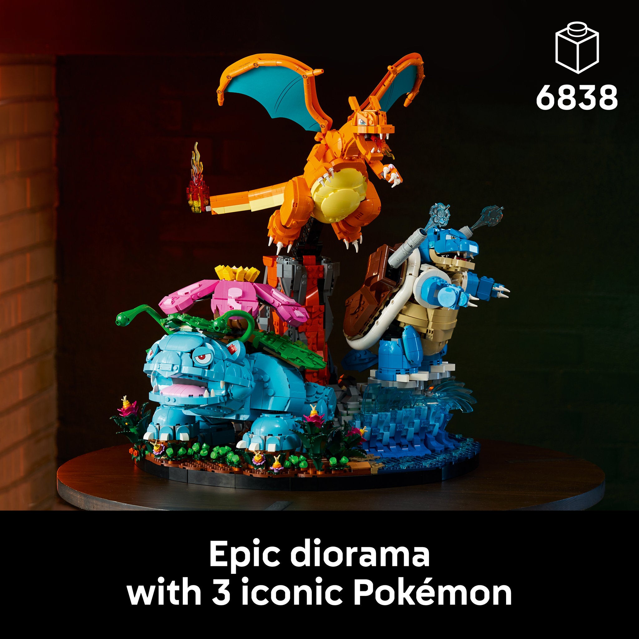 LEGO 72153 Pokemon Venusaur, Charizard and Blastoise