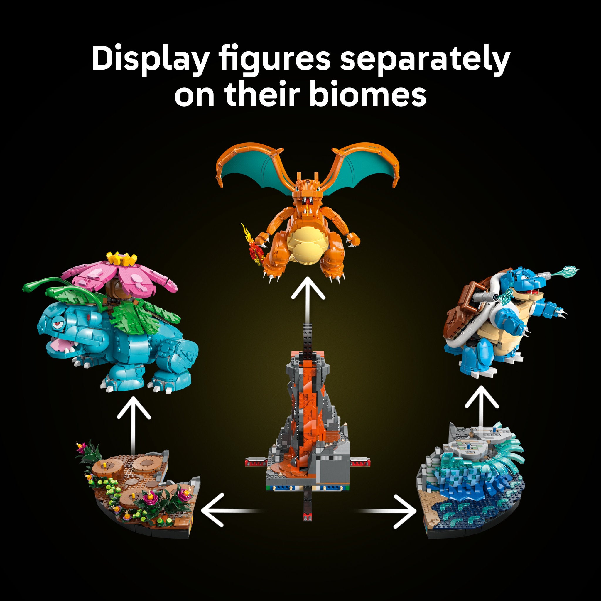 LEGO 72153 Pokemon Venusaur, Charizard and Blastoise