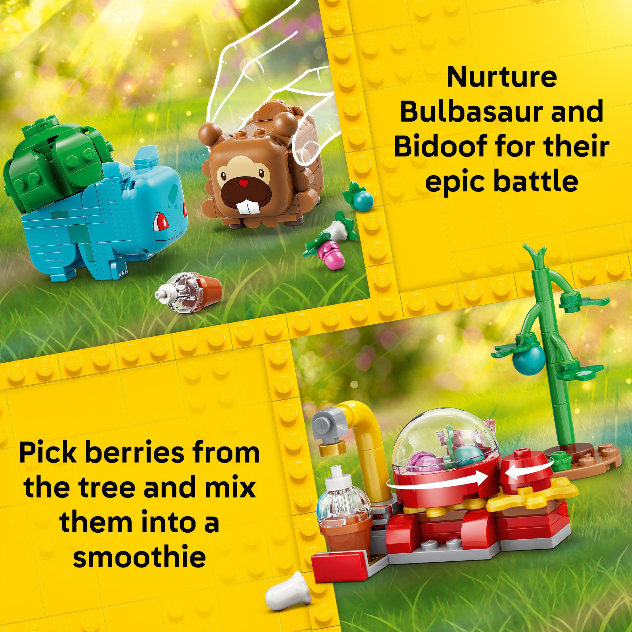 LEGO 72155 Pokémon SMART Play: Berry Bash with Bulbasaur and Bidoof