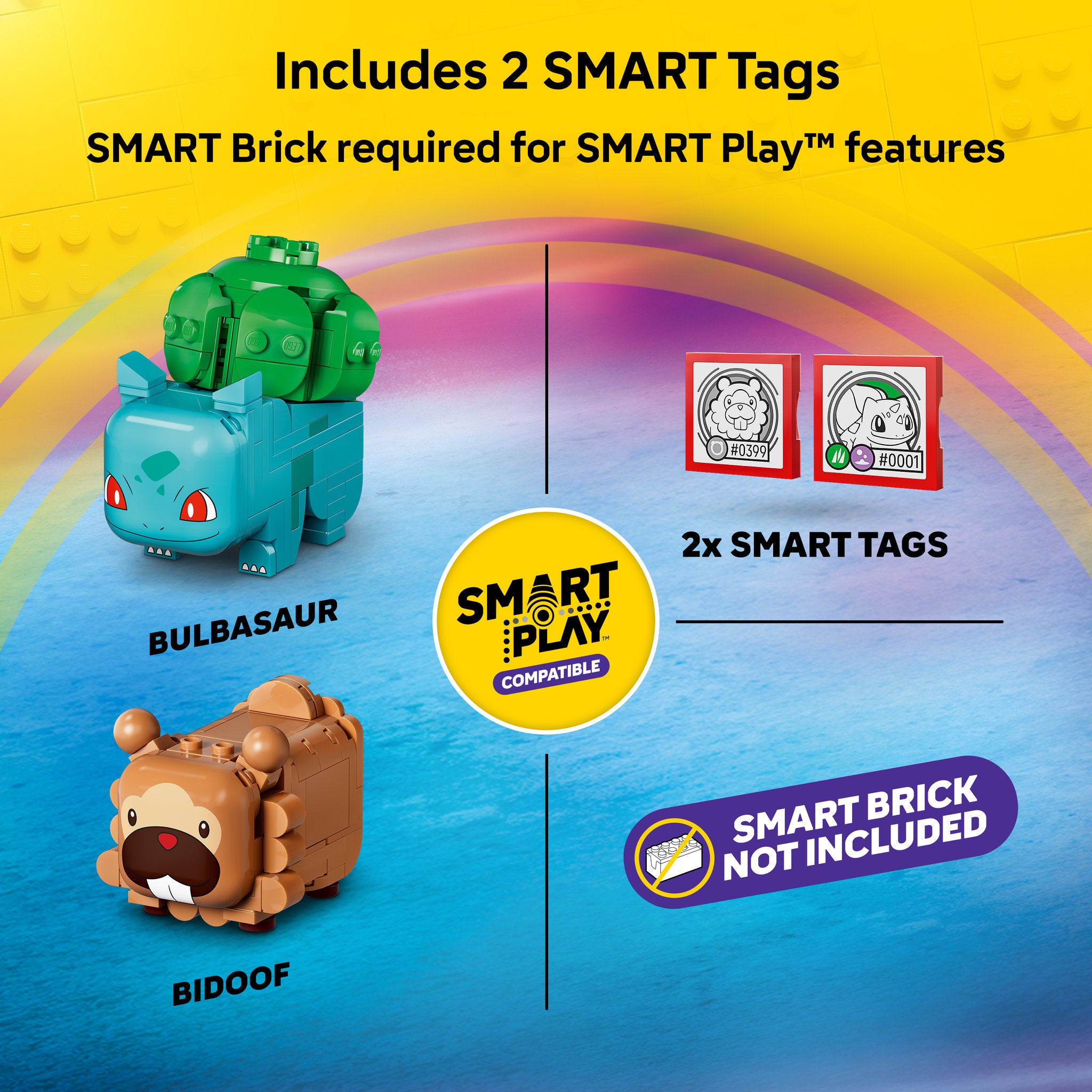 LEGO 72155 Pokémon SMART Play: Berry Bash with Bulbasaur and Bidoof