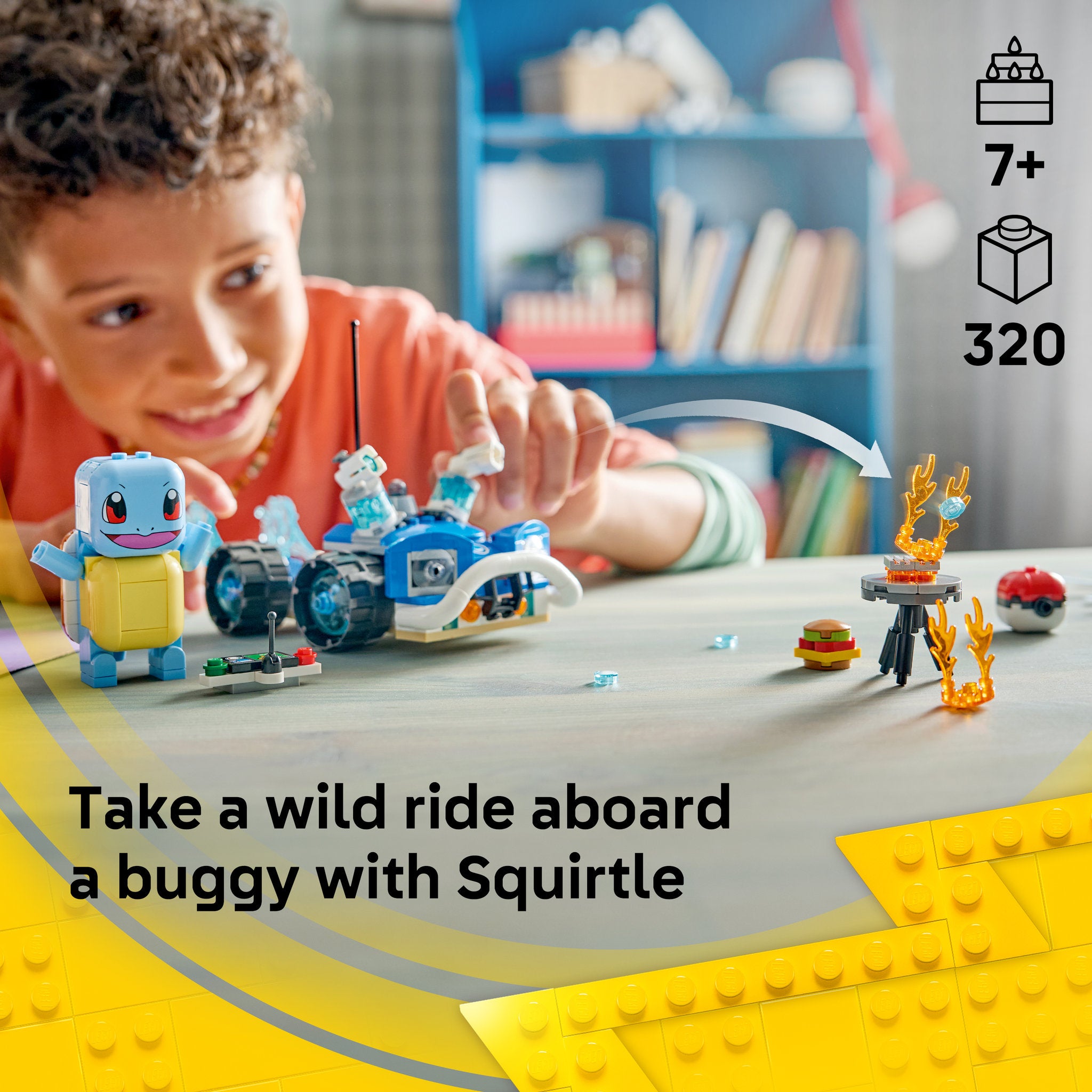 LEGO 72156 Pokémon SMART Play: Trainer's Buggy Adventure with Squirtle