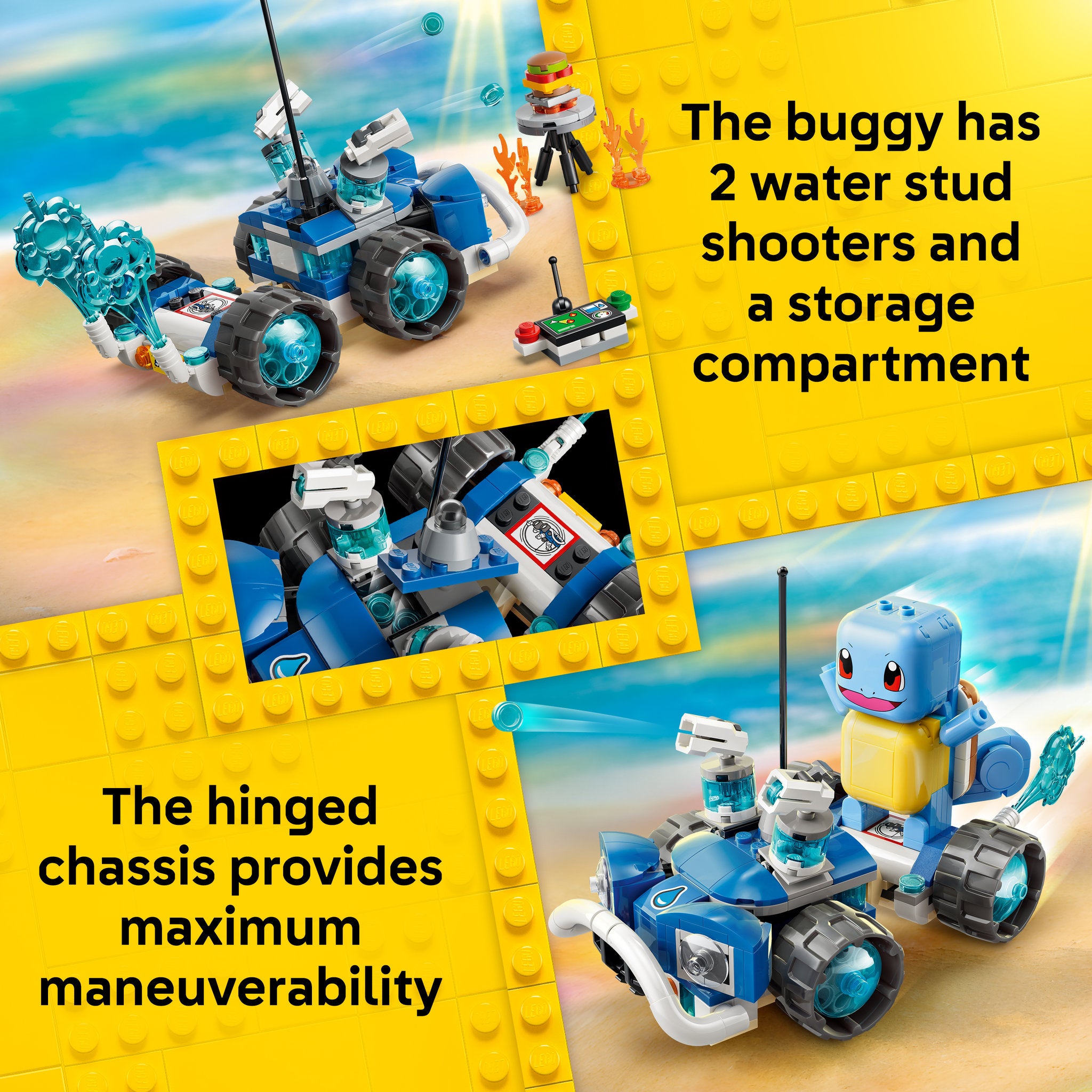 LEGO 72156 Pokémon SMART Play: Trainer's Buggy Adventure with Squirtle