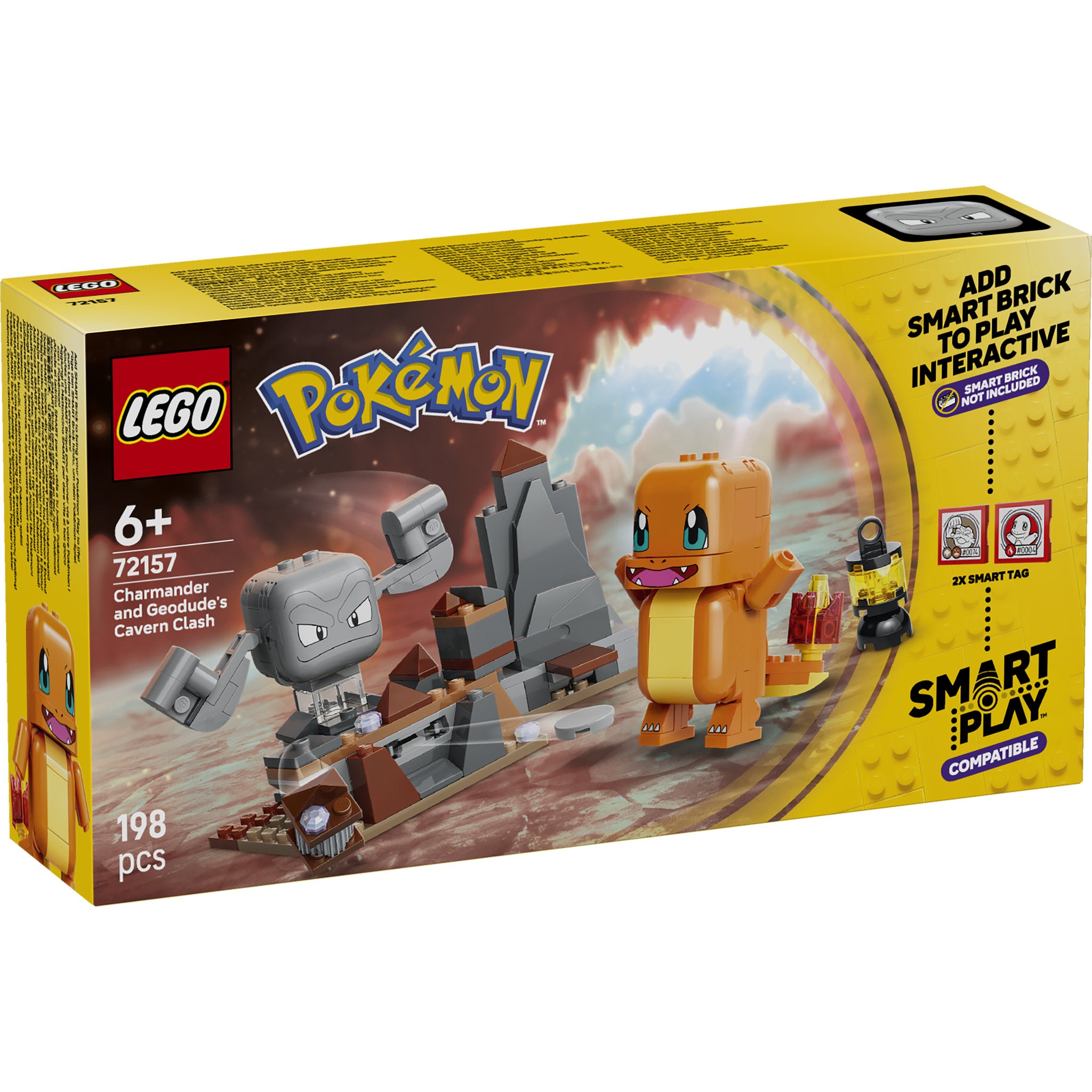 LEGO 72157 Pokémon SMART Play: Charmander and Geodude's Cavern Clash