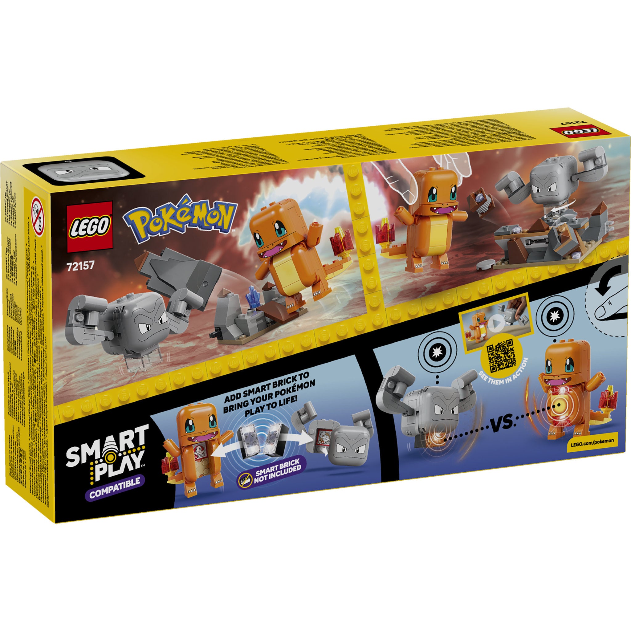 LEGO 72157 Pokémon SMART Play: Charmander and Geodude's Cavern Clash