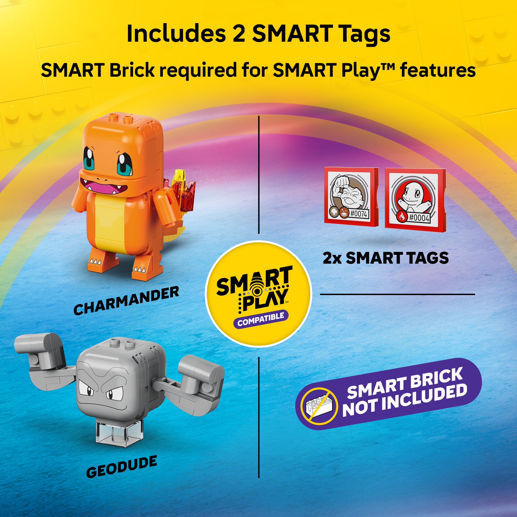 LEGO 72157 Pokémon SMART Play: Charmander and Geodude's Cavern Clash