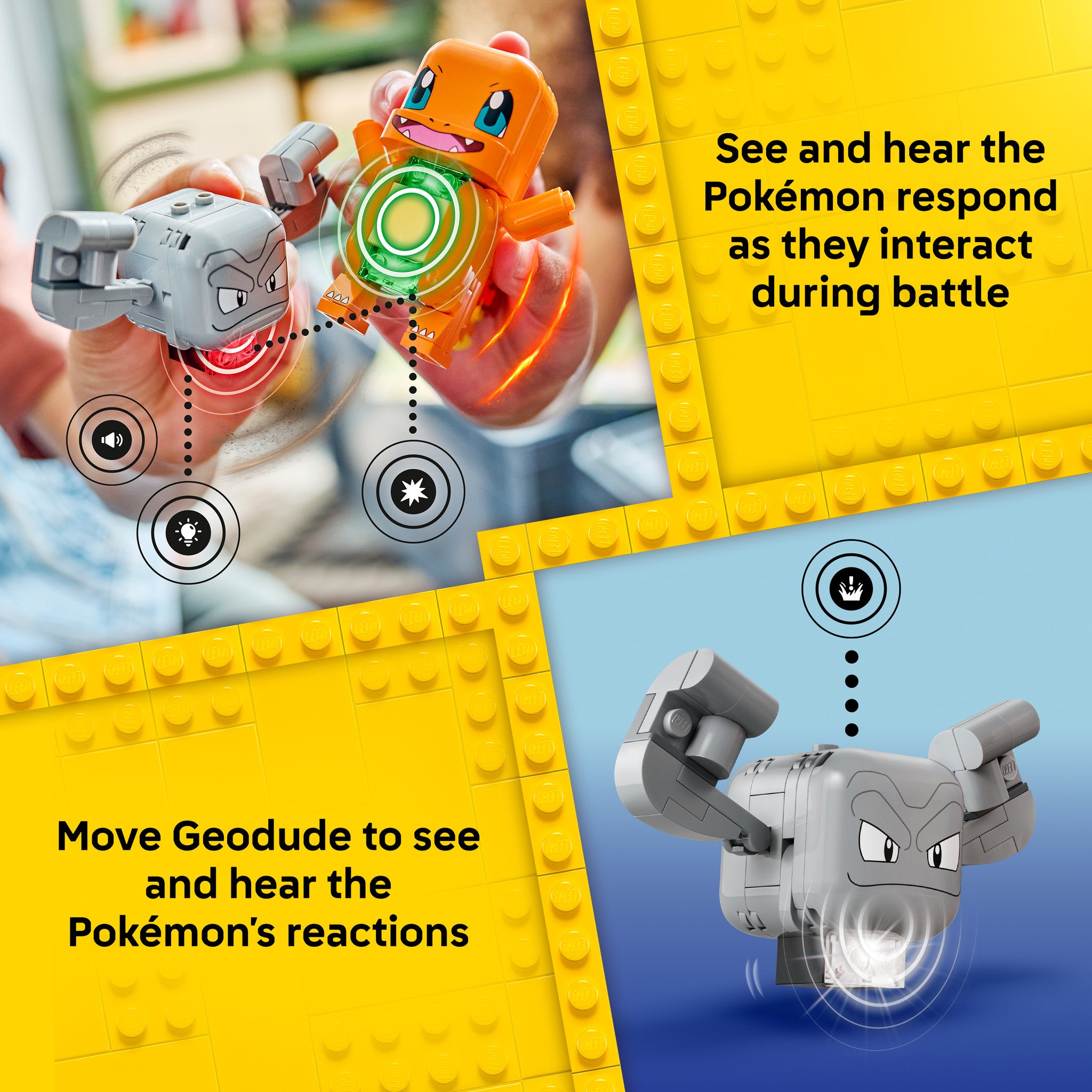 LEGO 72157 Pokémon SMART Play: Charmander and Geodude's Cavern Clash
