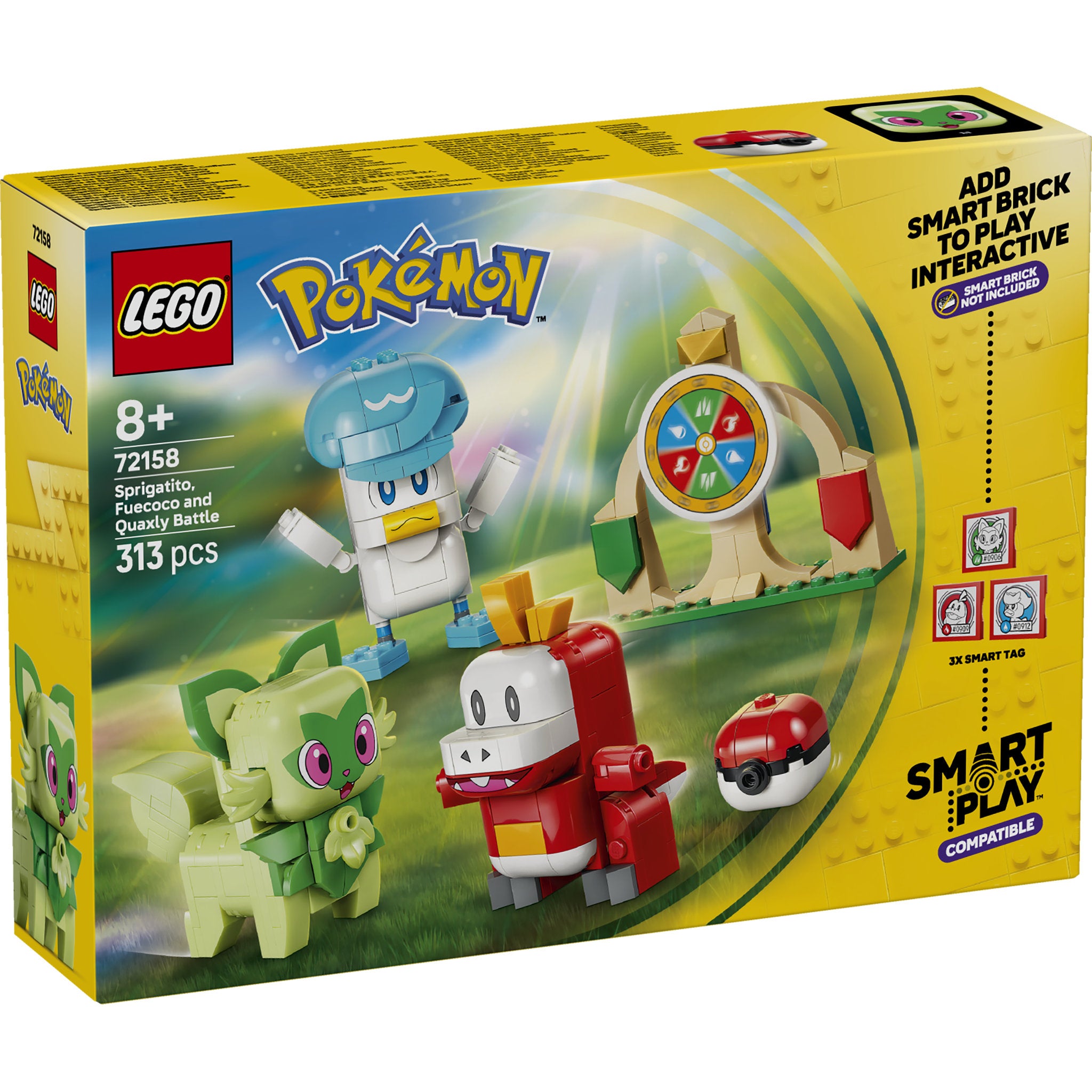 LEGO 72158 Pokémon SMART Play: Sprigatito, Fuecoco and Quaxly Battle